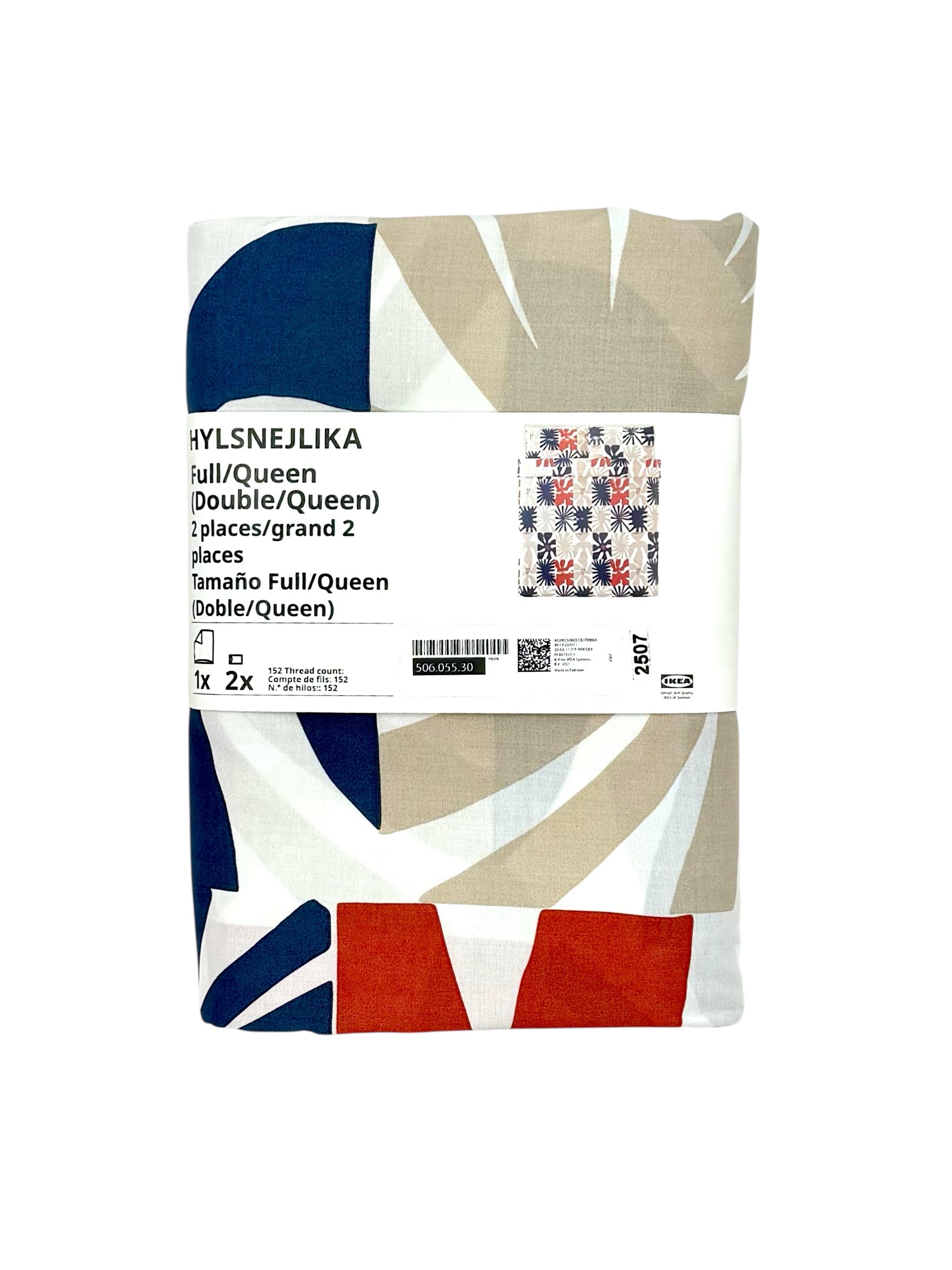 Multicolor Duvet Cover and Pillowcases Set, Full / Queen - IKEA Hylsnejlika
