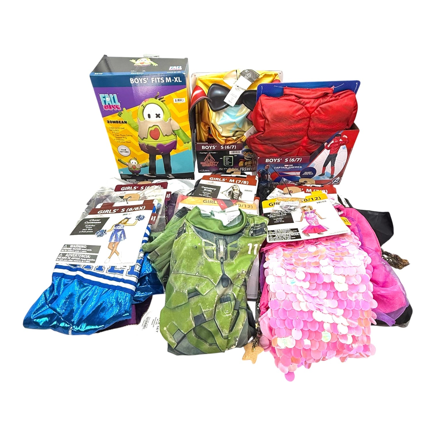 Children's Halloween Costumes - Box of 10 Assorted Costumes