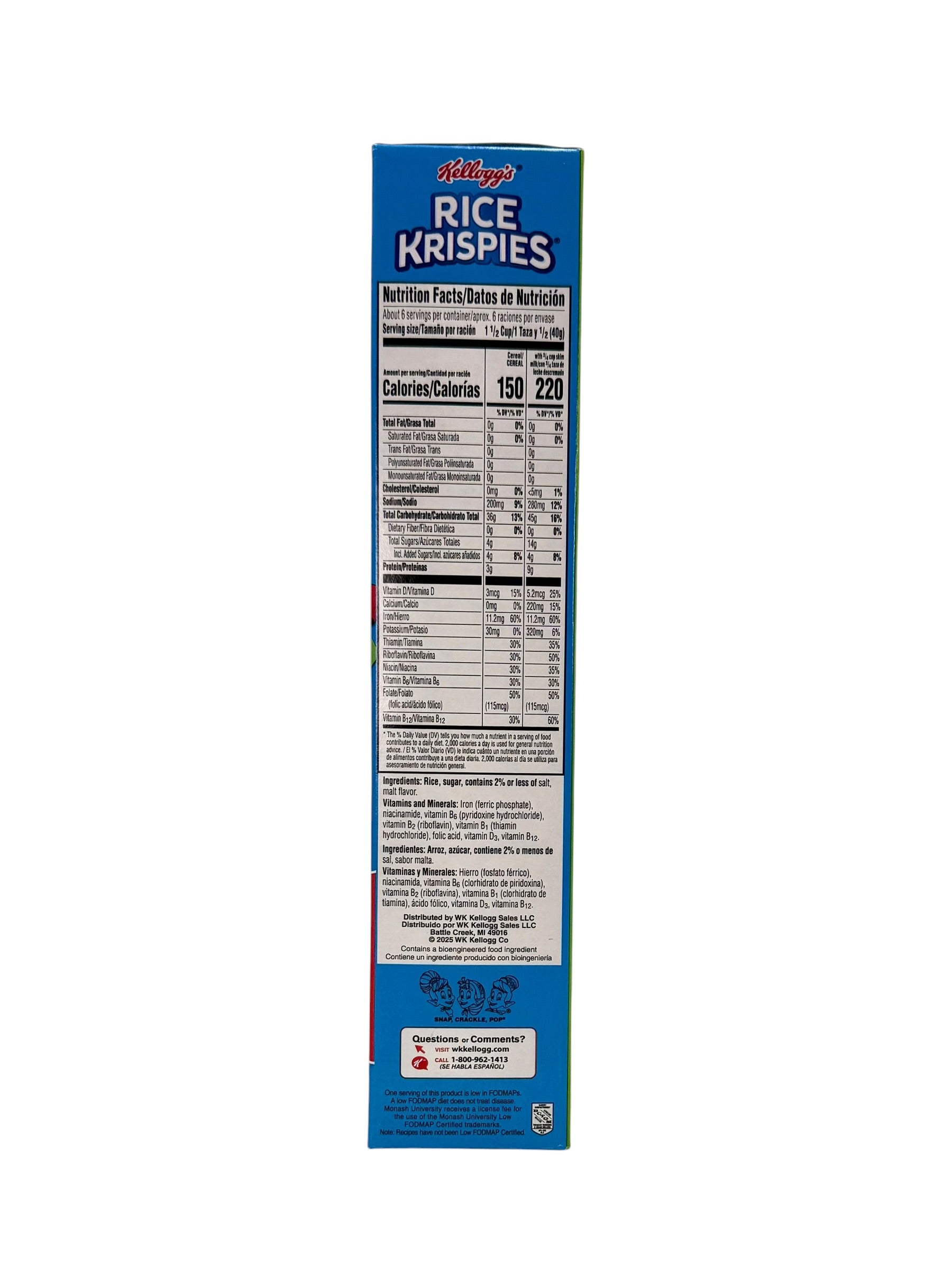 Kellogg's Rice Krispies Cereal, 9 oz.
