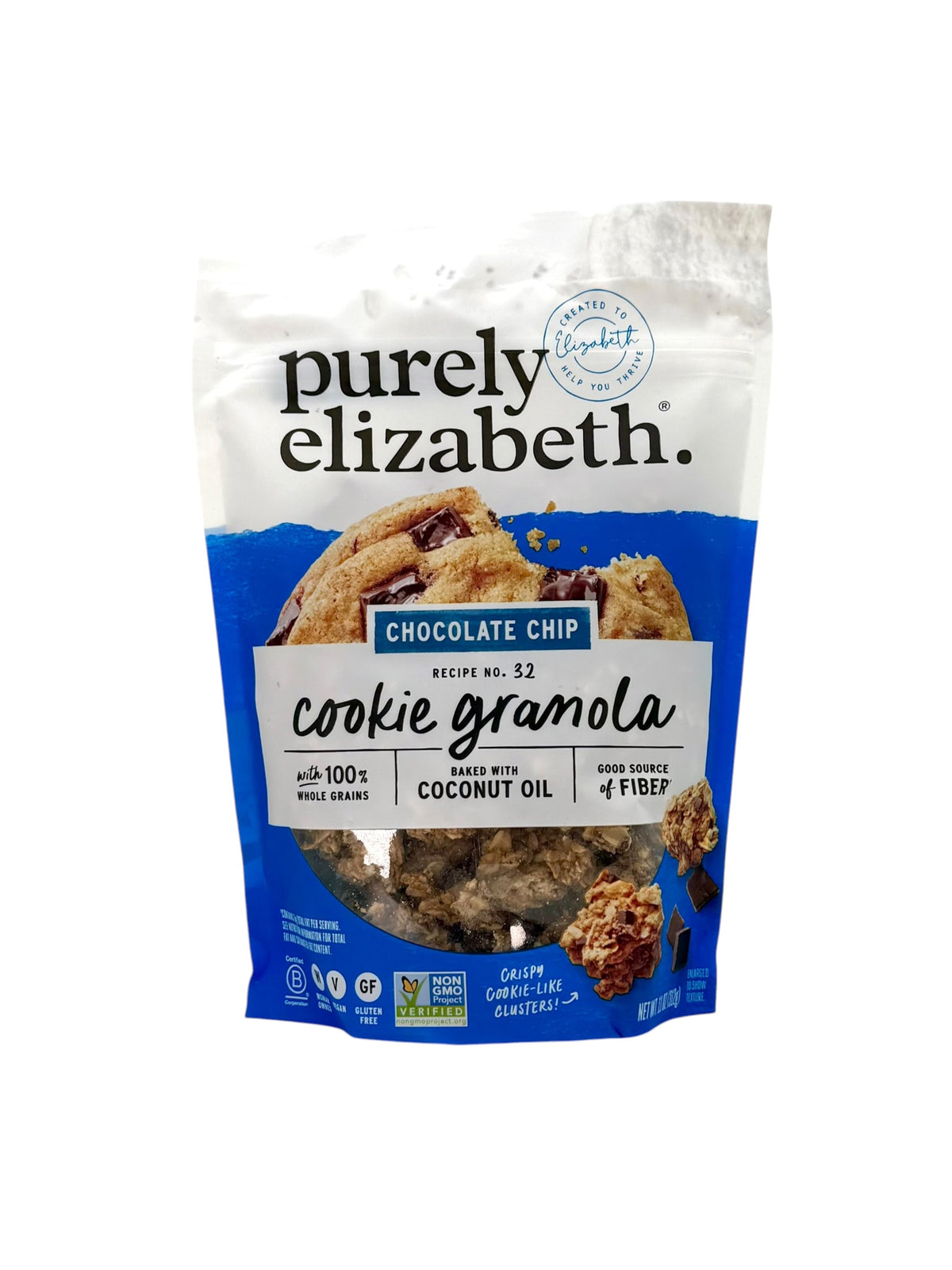 Chocolate Chip Cookie Granola, Purely Elizabeth - 11 oz. Bag, Case of 6 Bags