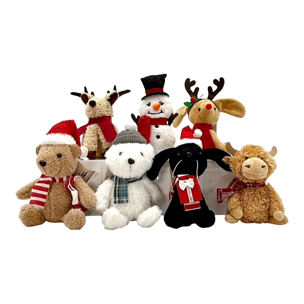 Merry Makers Small Christmas Plush Figures, Assorted Styles