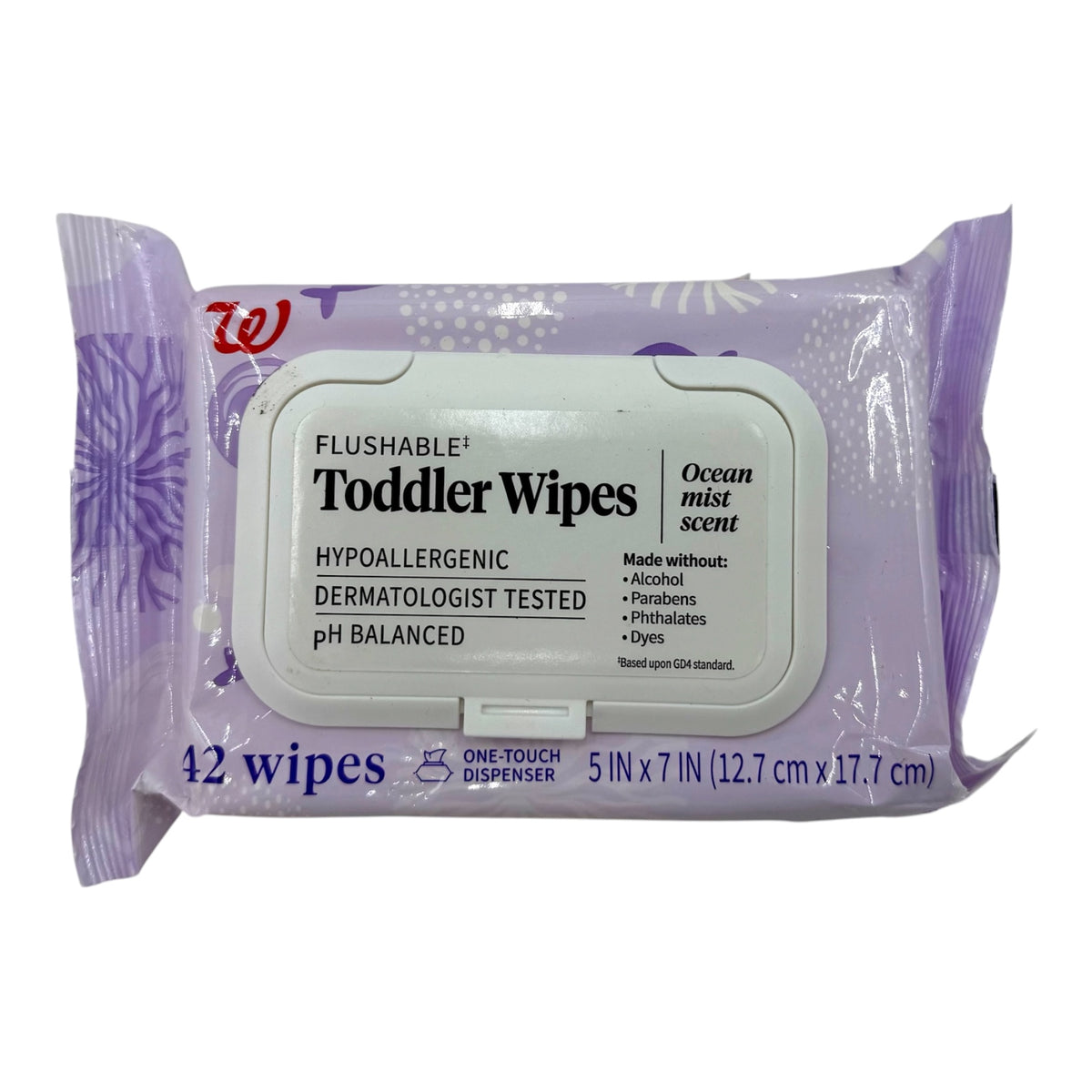 Flushable Toddler Wipes, Pack of 42 Wipes