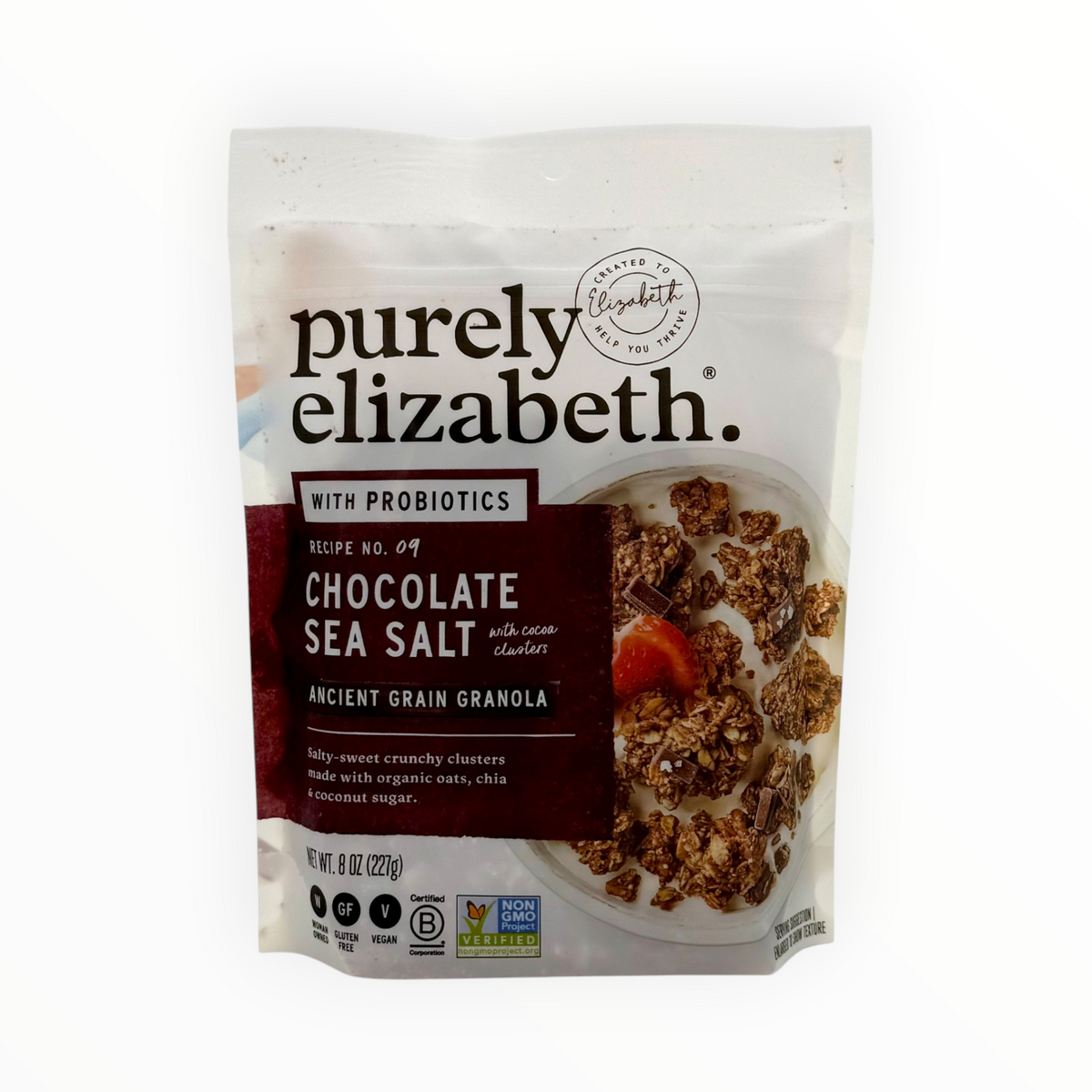 Chocolate Sea Salt Ancient Grain Granola, Purely Elizabeth