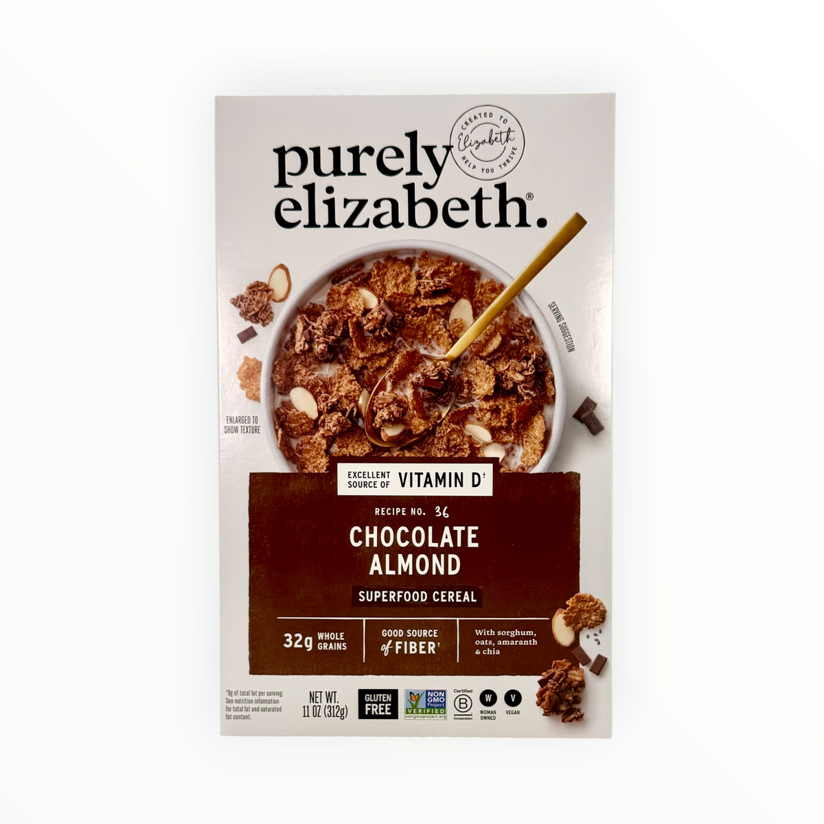 Chocolate Almond Superfood Cereal, Purely Elizabeth - 11 oz. Box