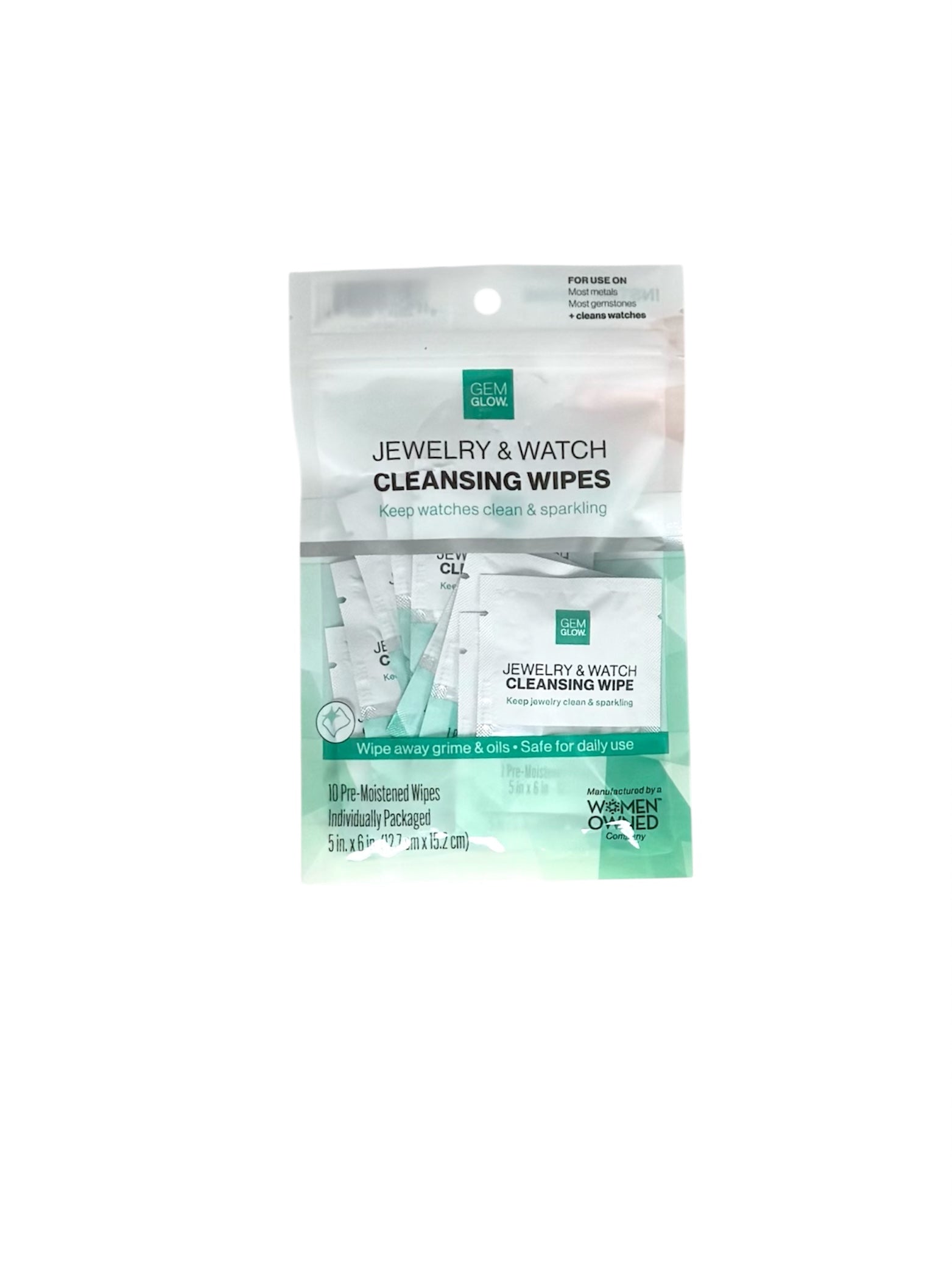 Gem Glow Jewelry & Watch Cleansing Wipes