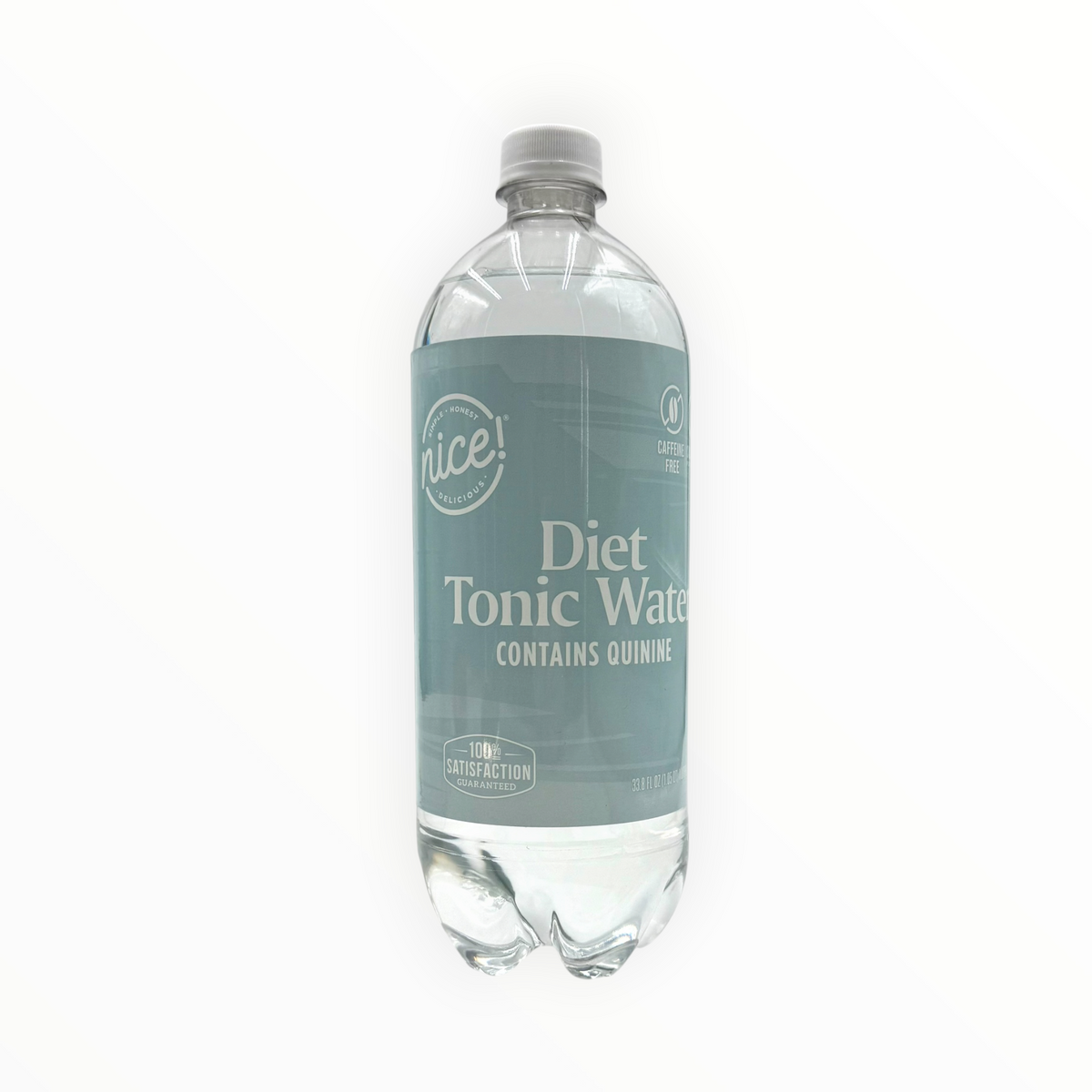 Nice! Diet Tonic Water - 33.8 fl. oz. Bottle, Case of 12 Bottles