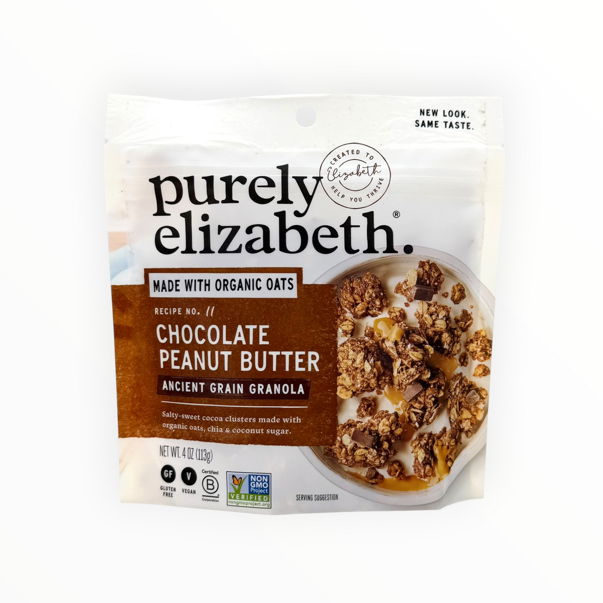 Chocolate Peanut Butter Granola, Purely Elizabeth