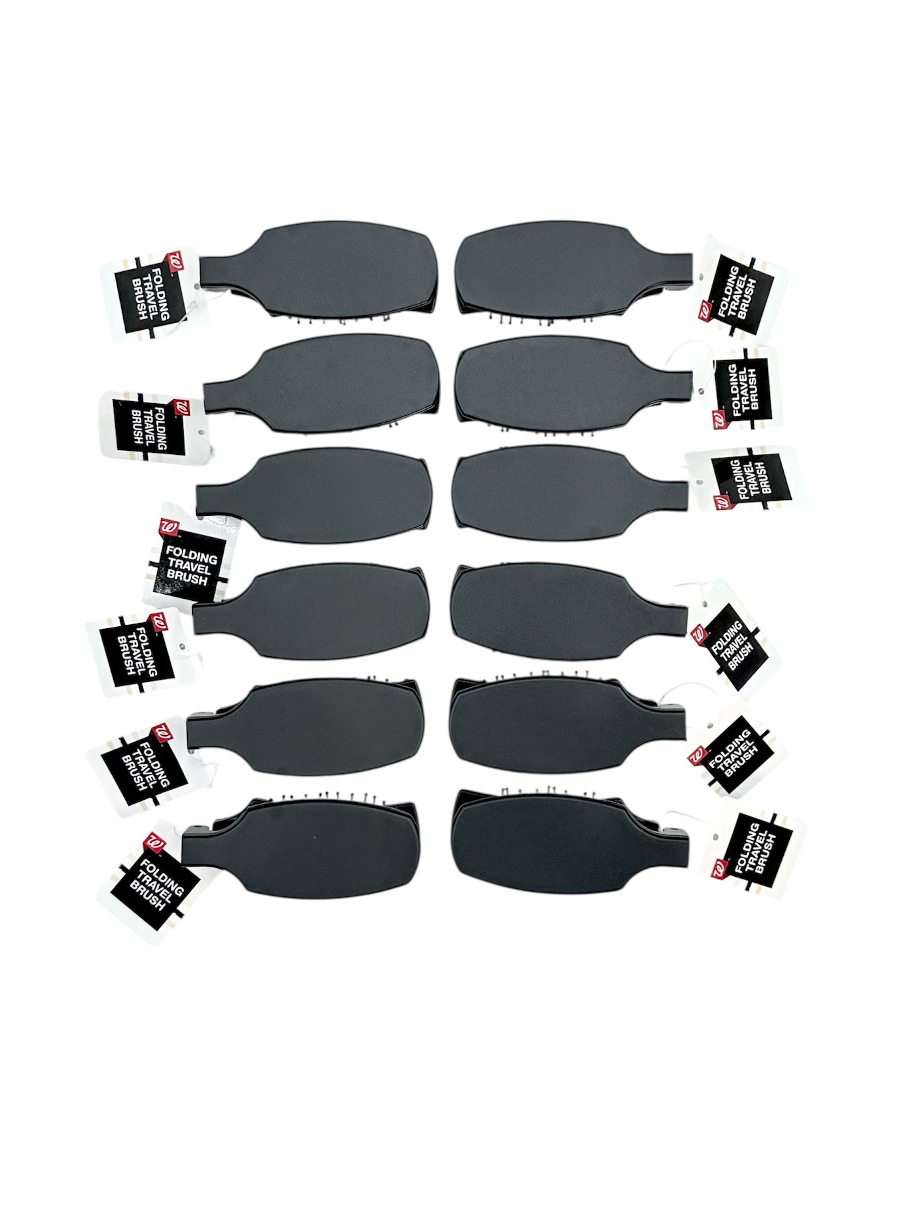 Folding Travel Brush - Pack of 12 Hair Brushes