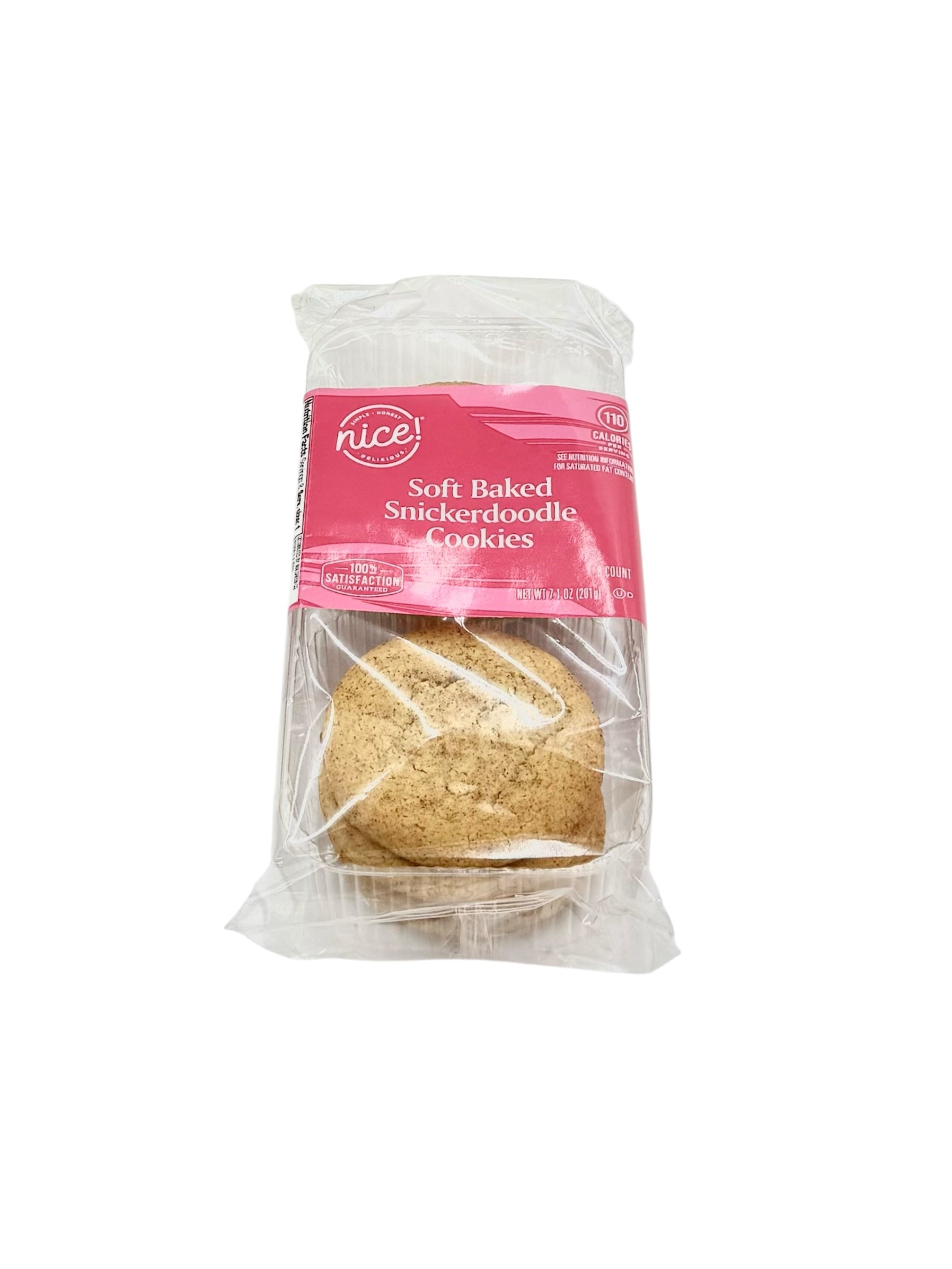 Nice! Soft Baked Snickerdoodle Cookies. 7.1 oz. Package, Case of 8 Packages