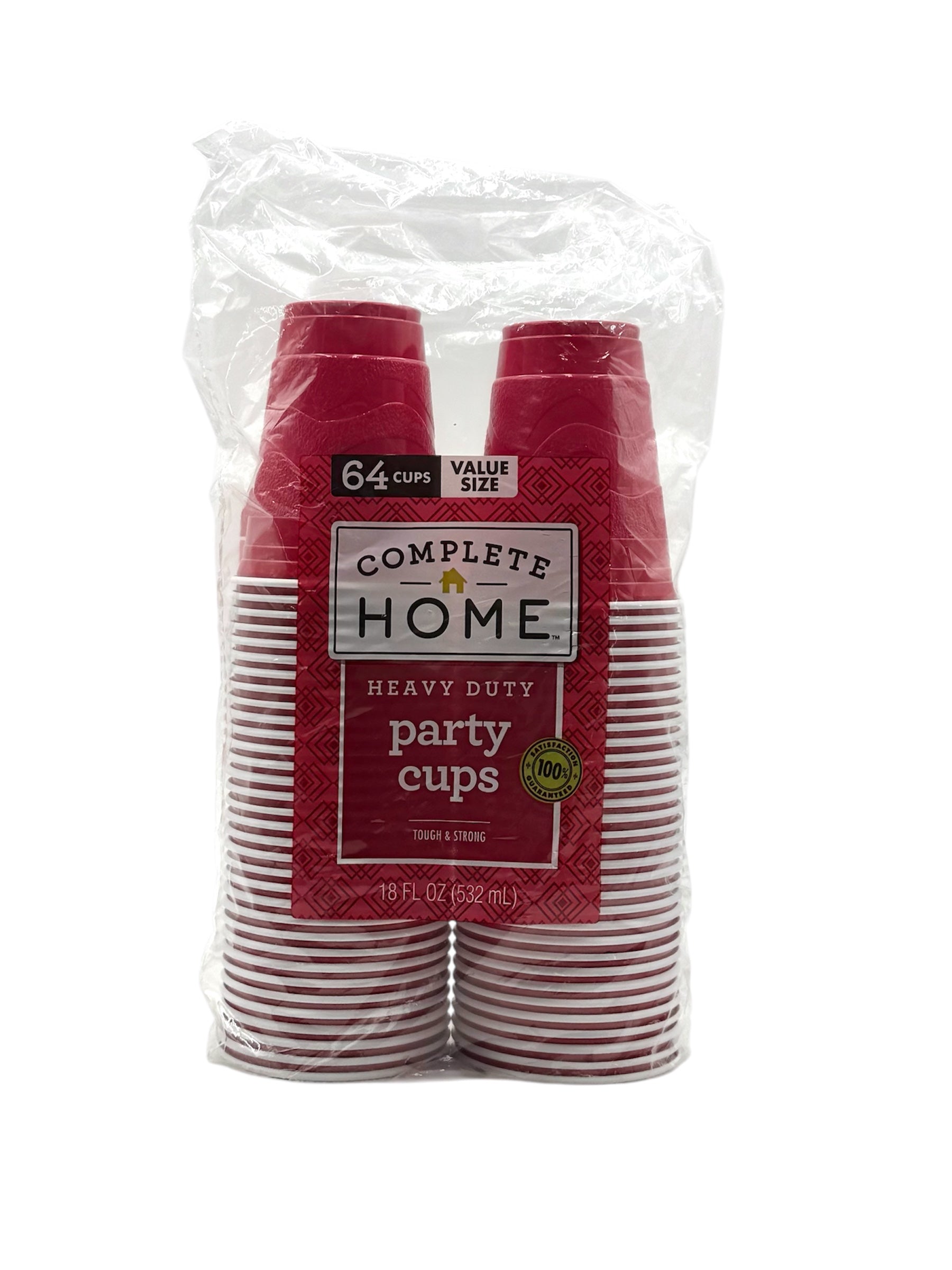 Plastic Cups - Assorted 16 or 18 oz. Cups - Pack of at Least 64 Cups