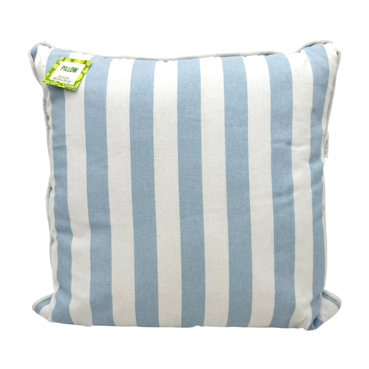 Throw Pillow, White & Blue Striped - Case of 4 Pillows