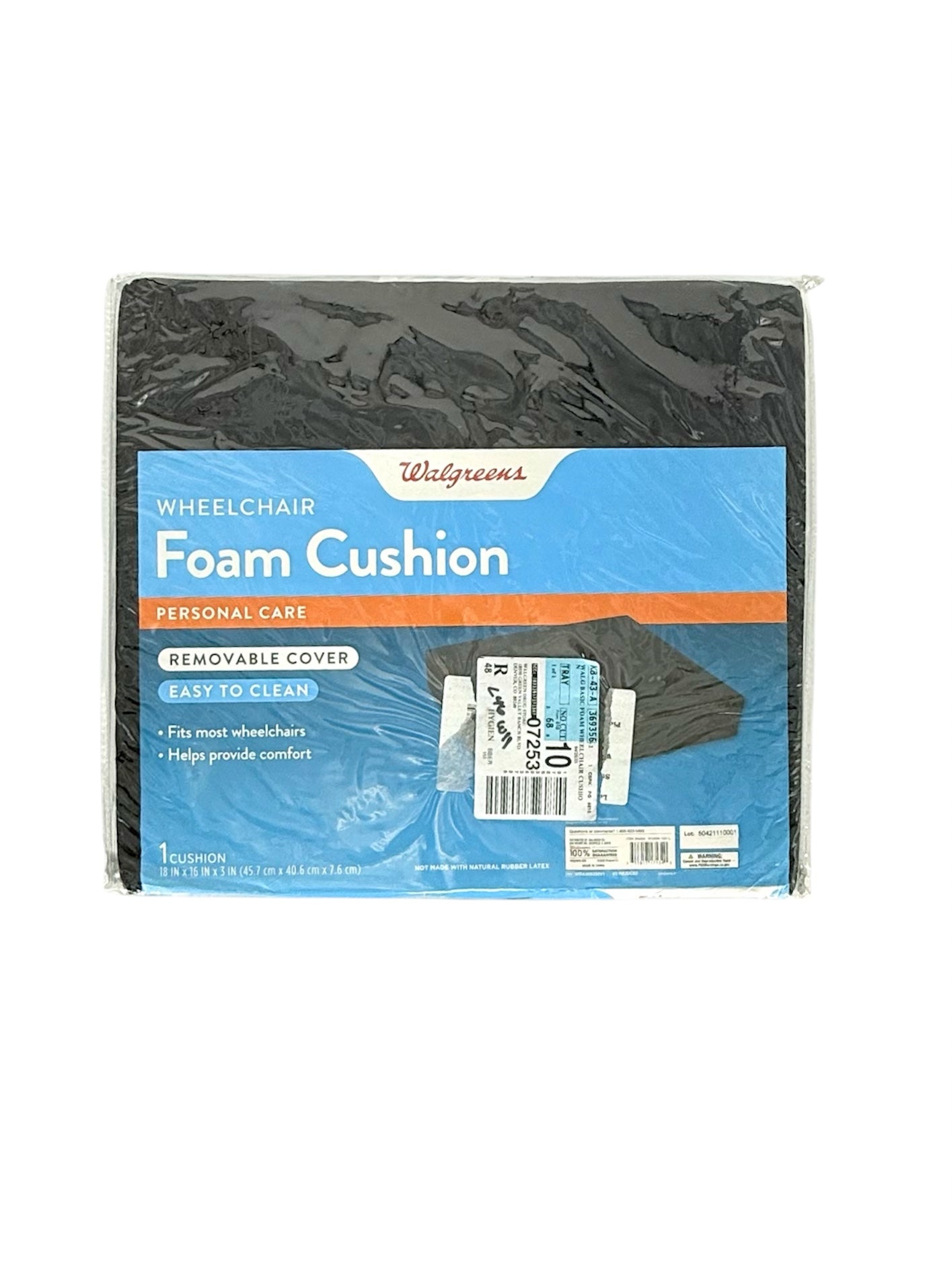 Wheelchair Foam Cushion With Removable Cover, Walgreens