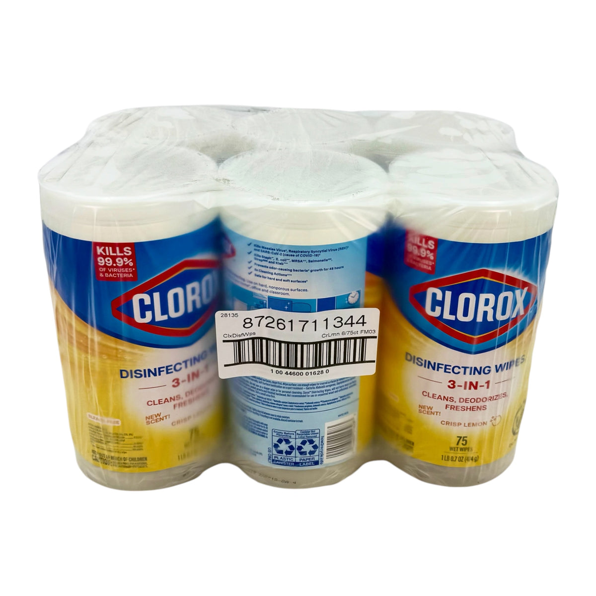 Clorox Disinfecting Wipes, Bleach Free - Crisp Lemon & Fresh Scent