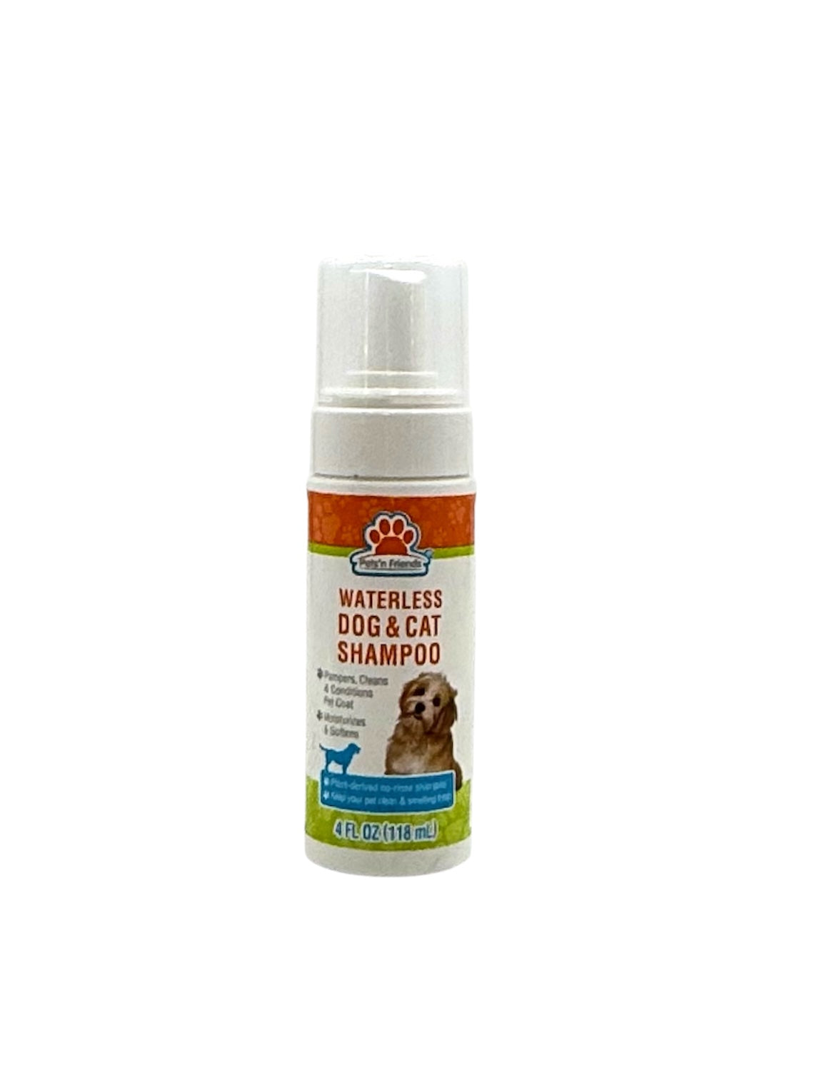 Pets'n Friends Waterless Dog & Cat Shampoo, 4 fl. oz. Spray Bottle