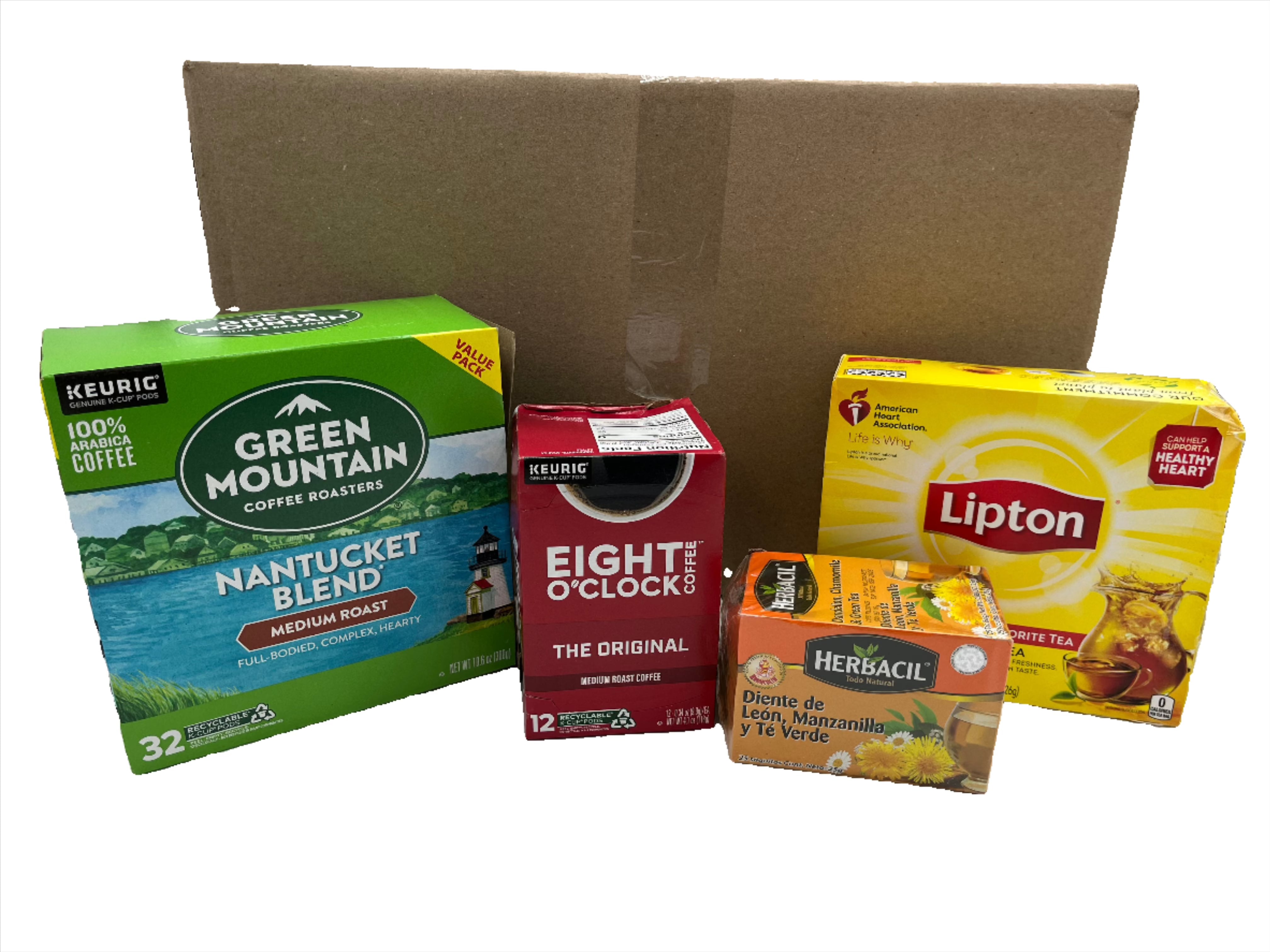 Coffee, Tea & Hot Cocoa Products: Assorted box