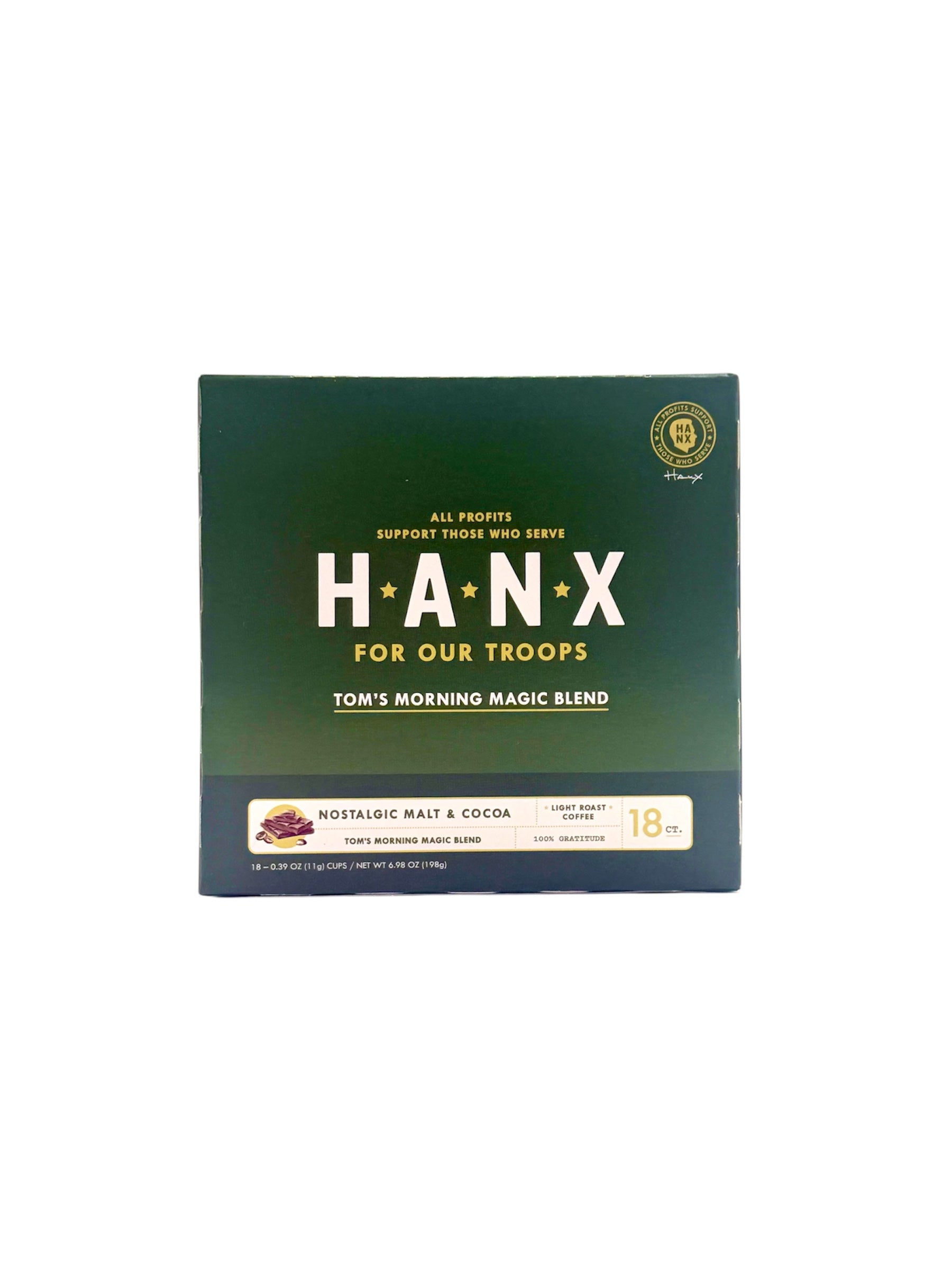 Hanx Coffee, Case of 72 Pods