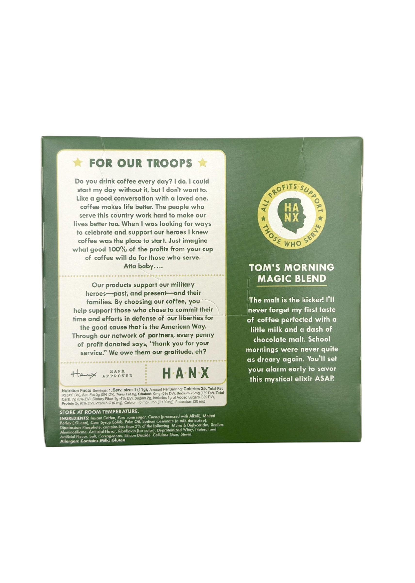 Hanx Coffee, Case of 72 Pods