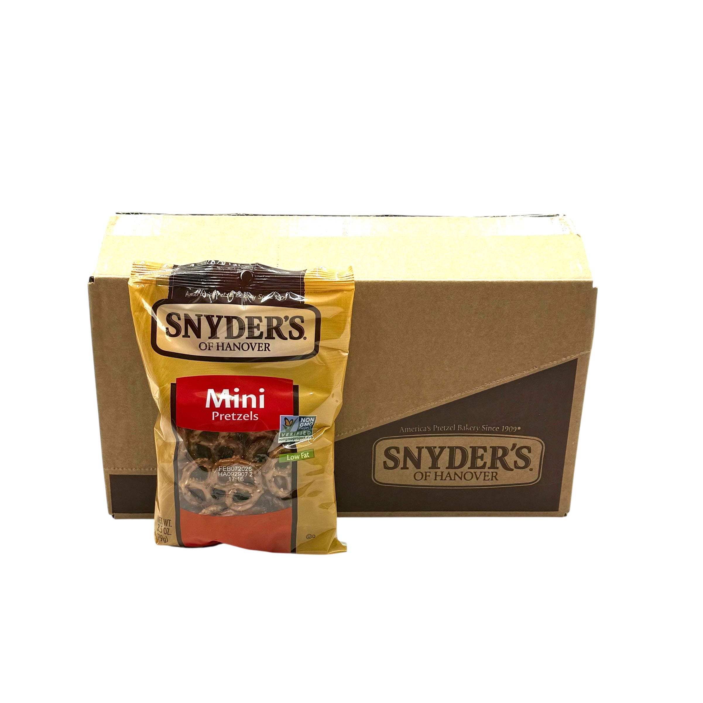 Snyder's Mini Pretzels, 3.5 oz. Bag, Case of 8 Bags
