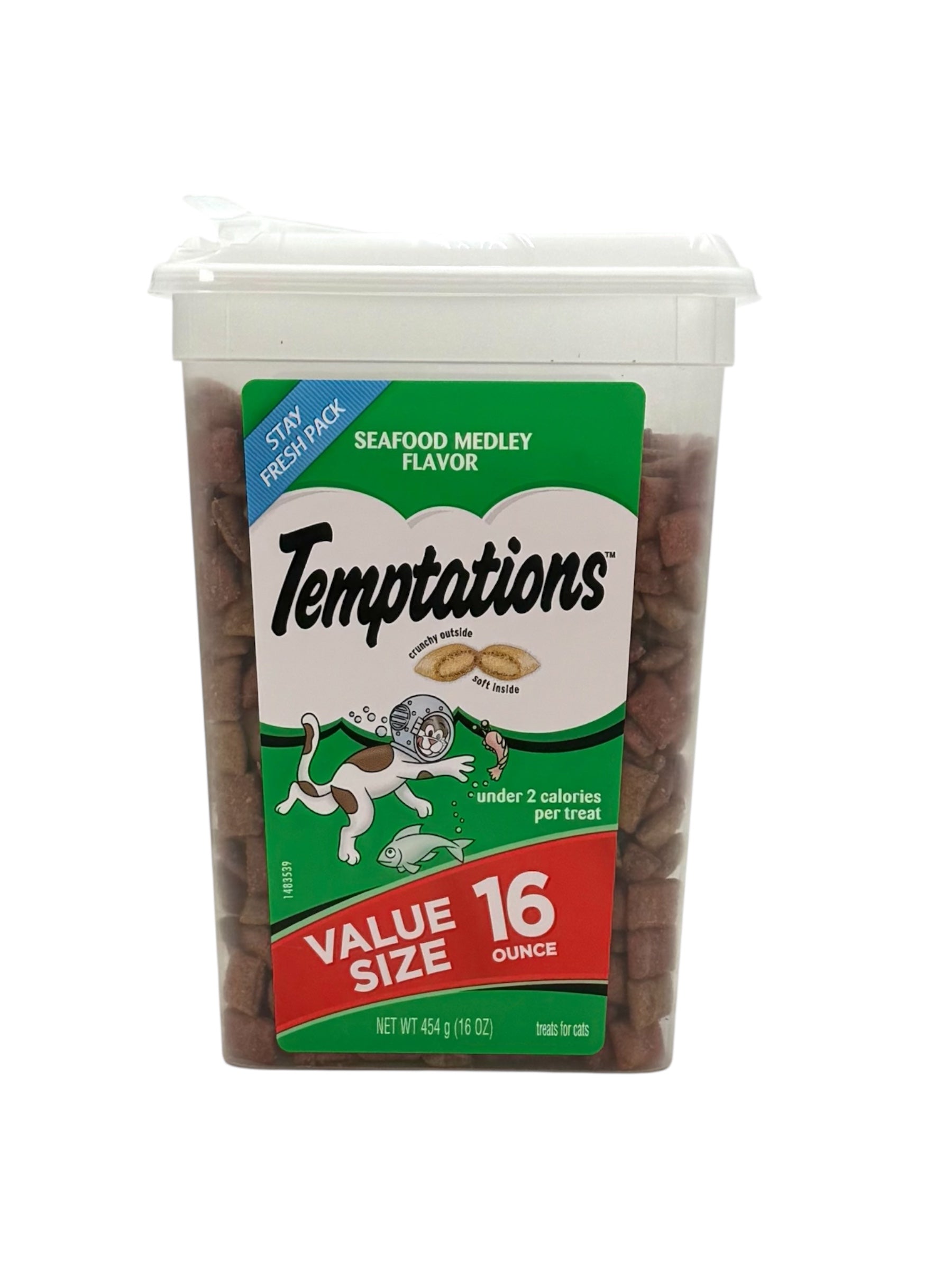 Temptations Cat Treats, 16 oz. Tub, Case of 4 Tubs