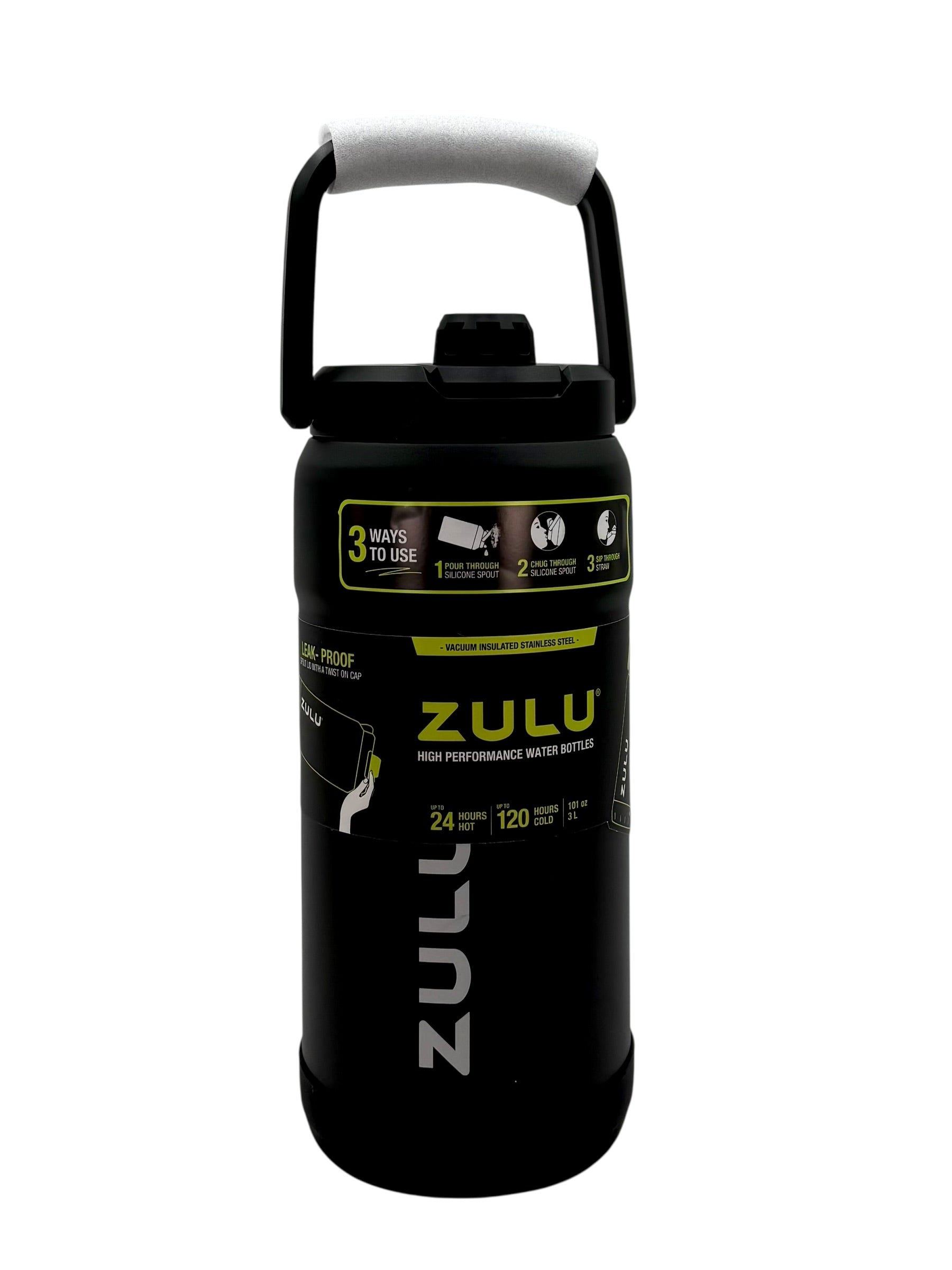 Zulu Mammoth 101 oz. Stainless Steel Water Jug