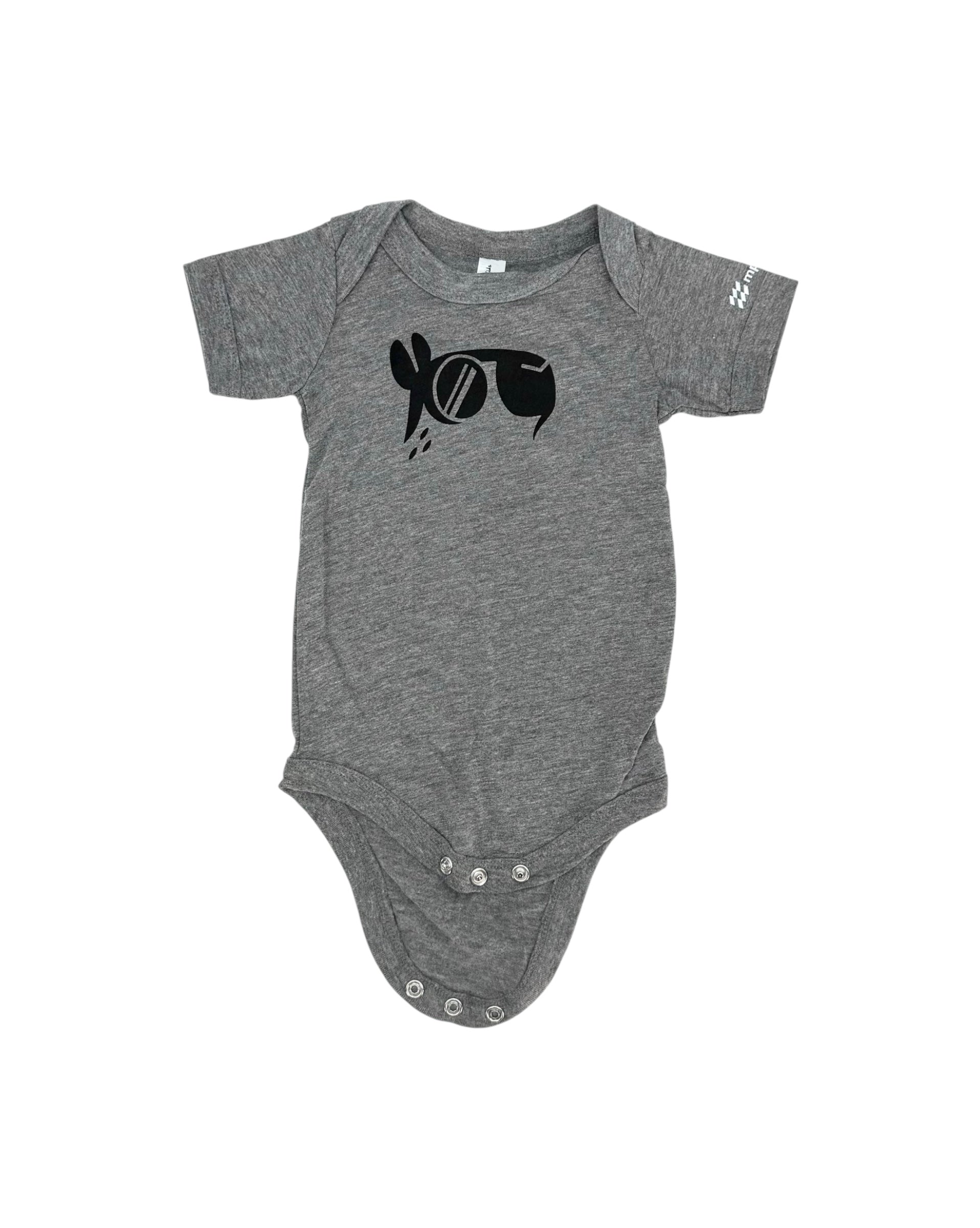 Gray Capybara Print Onesie