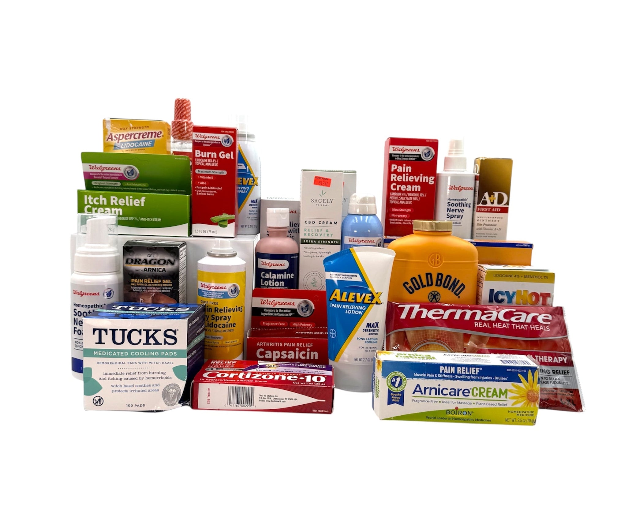 Pain Patches, Pain Cream and Itch Relief - Assorted Box