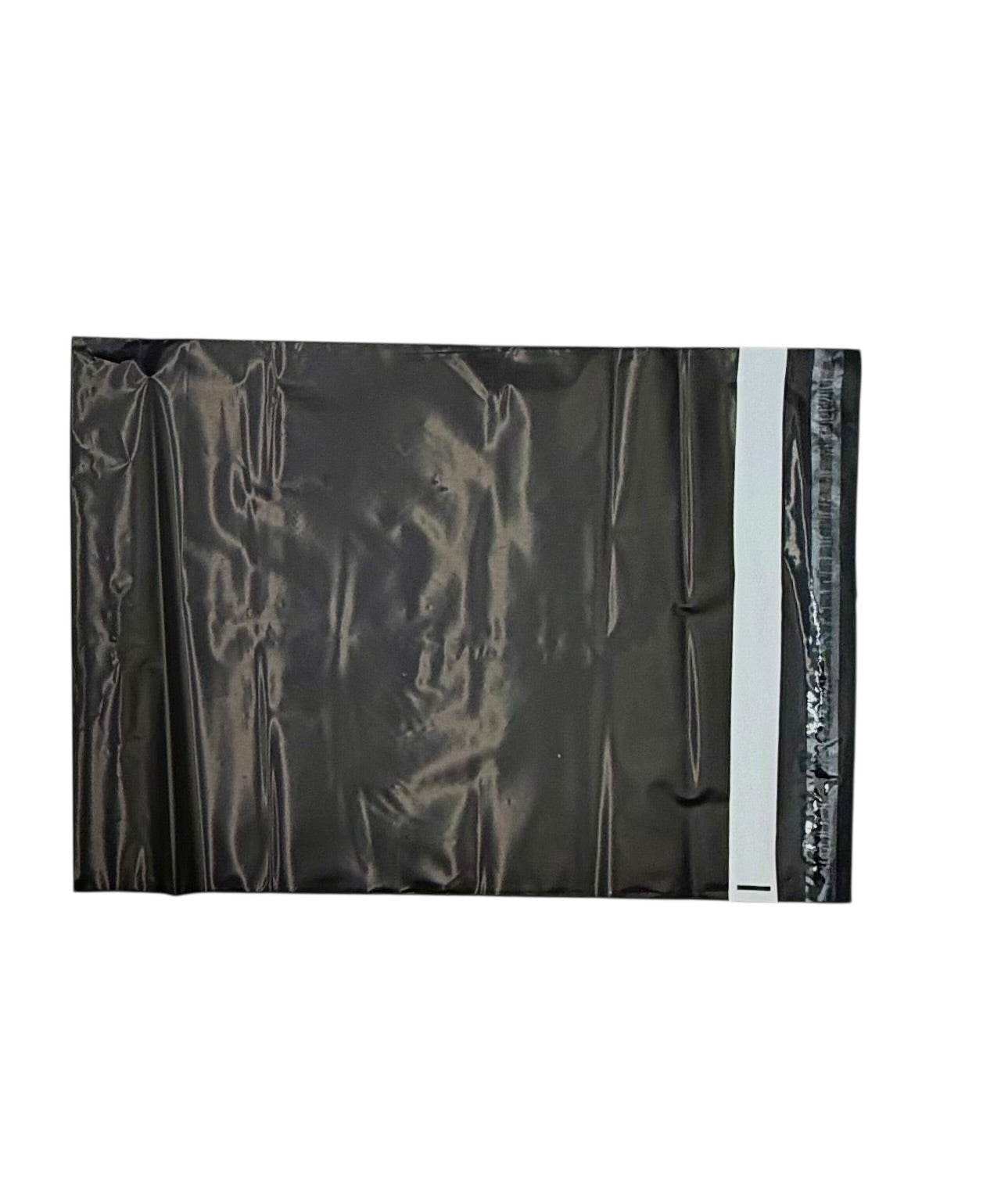 Self-Sealing Black Plastic Bag, De Florance Branded - Bundle of 100 Bags
