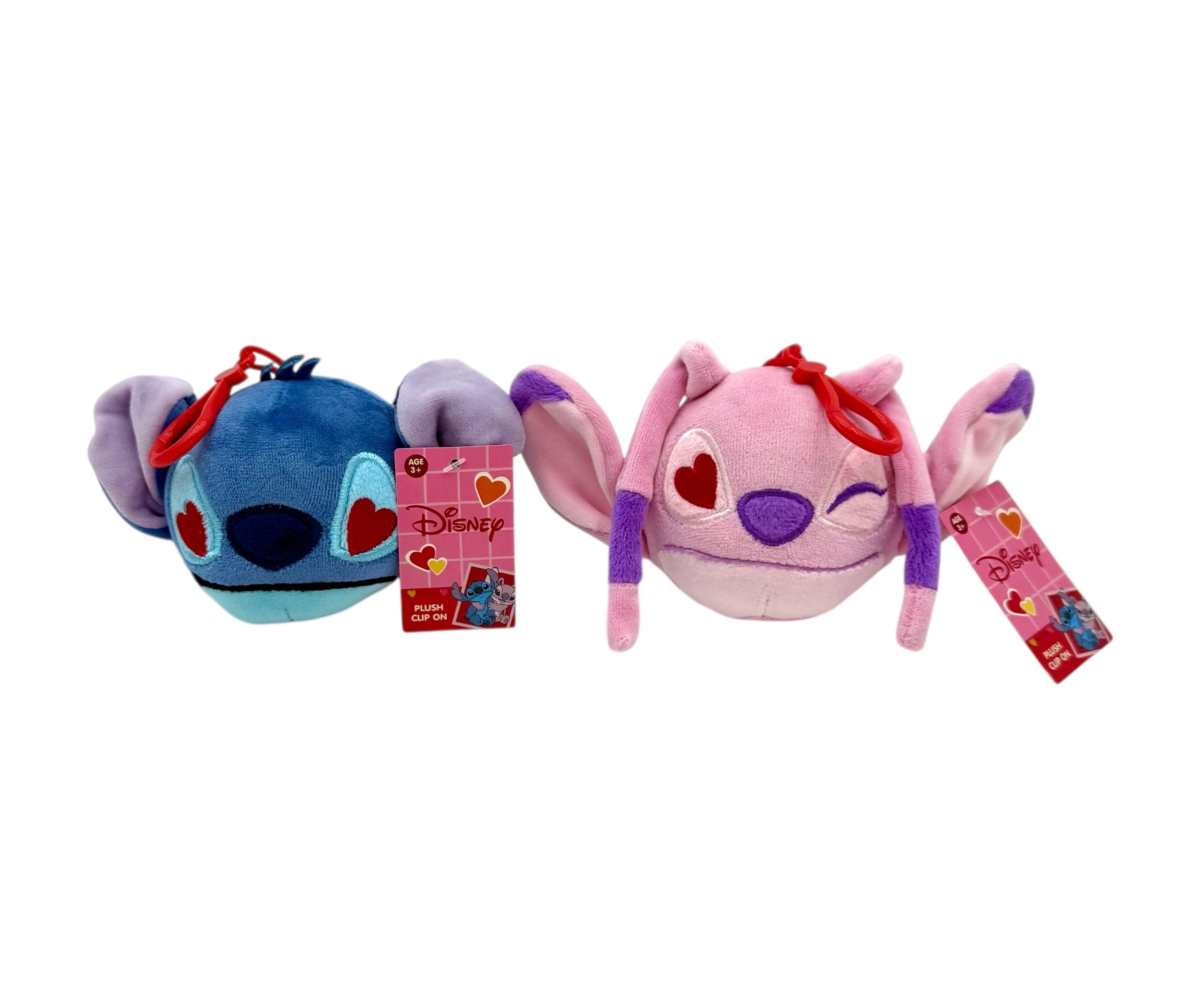 Mini Plush Keychain, Assorted Stitch & Angel