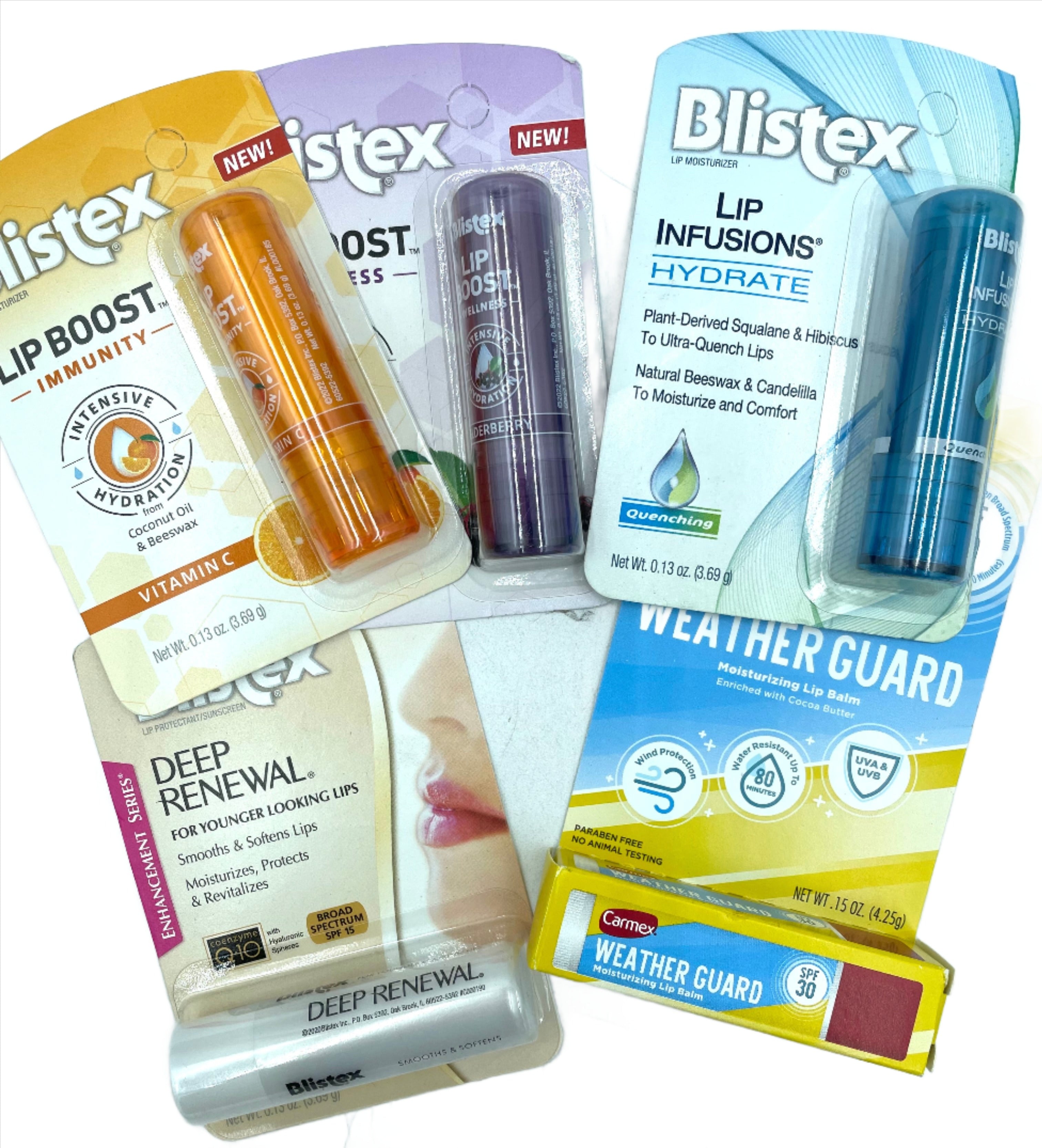 Lip Care, Assorted Brands, 5 tubes per order