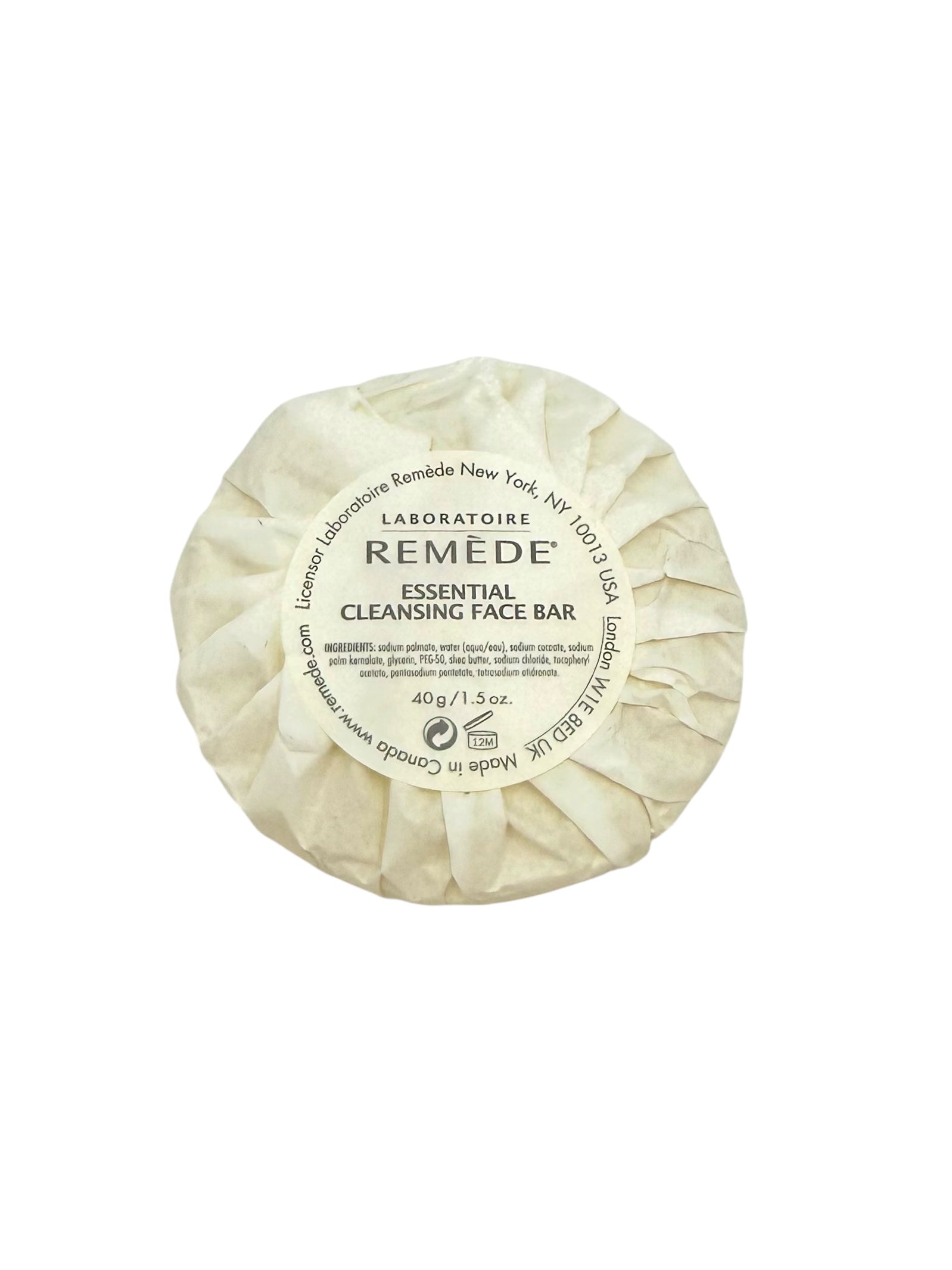 Facial Bar Soap, Laboratoire Remède, 1.5 oz.