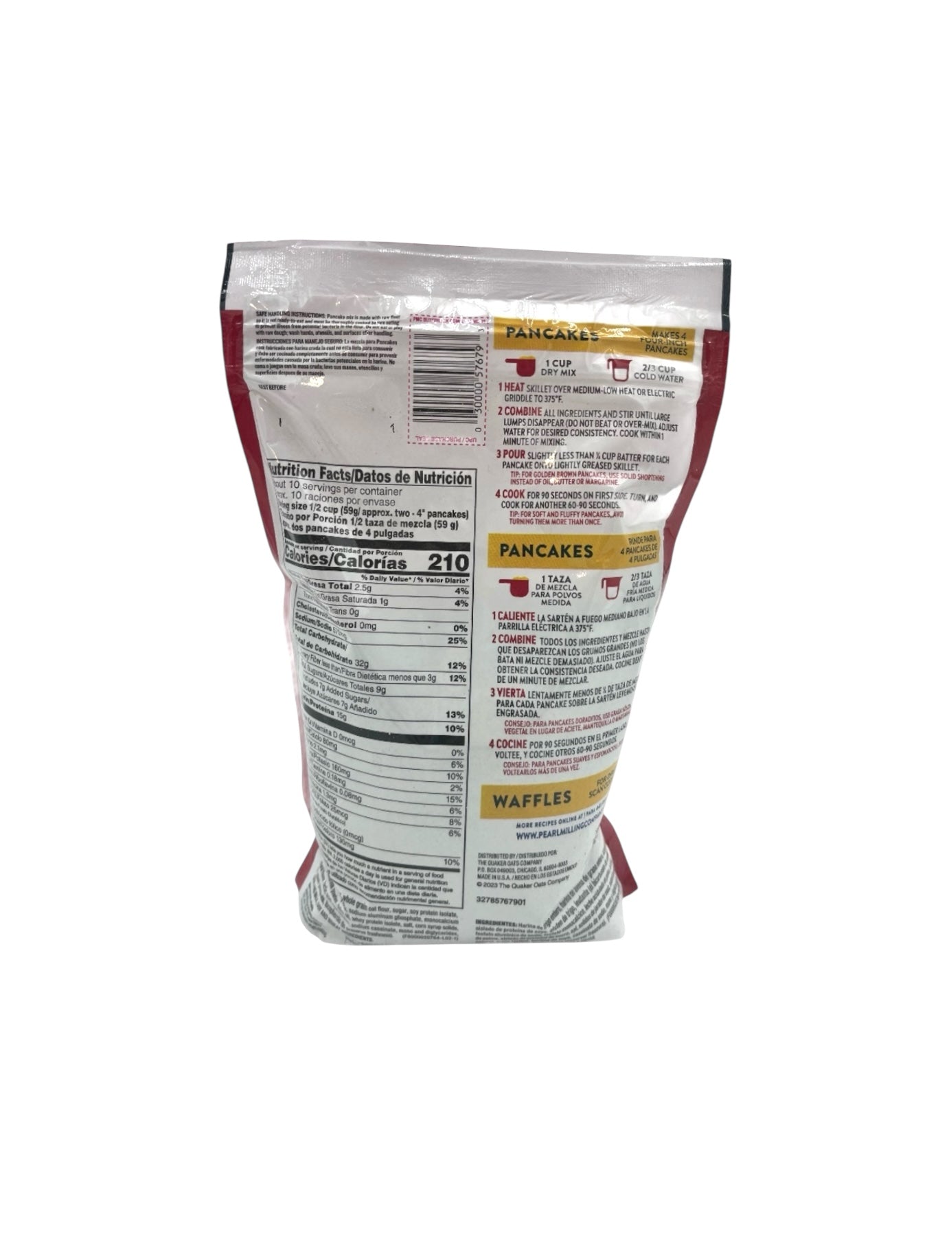Protein Buttermilk Pancake & Waffle Mix, Pearl Milling Company - 20 oz bag, Case of 6 bags
