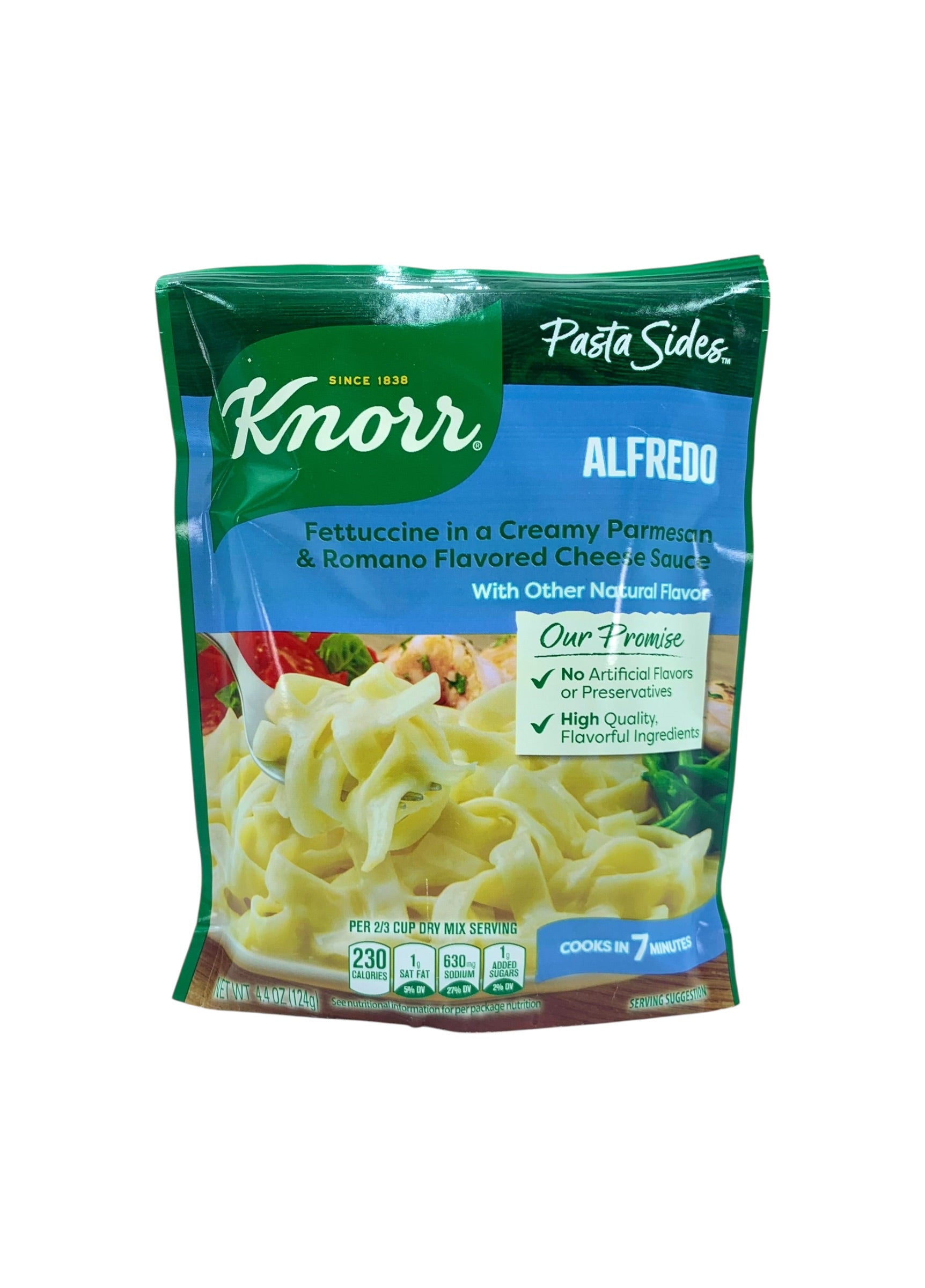 Knorr Pasta Sides Alfredo - 4.4 oz. Pouch, Case of 12 Pouches