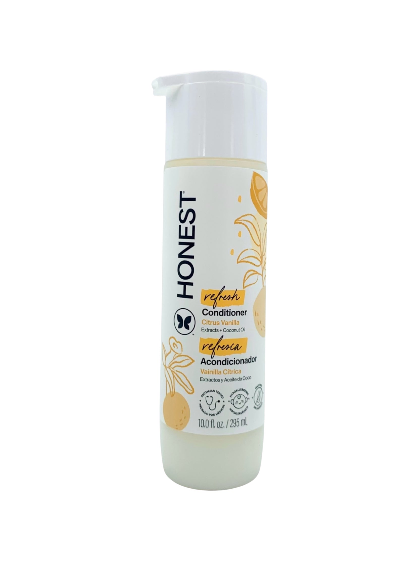 The Honest Company Refresh Conditioner, Citrus Vanilla - 10 oz. Pump Bottle, Case of 6 Bottles