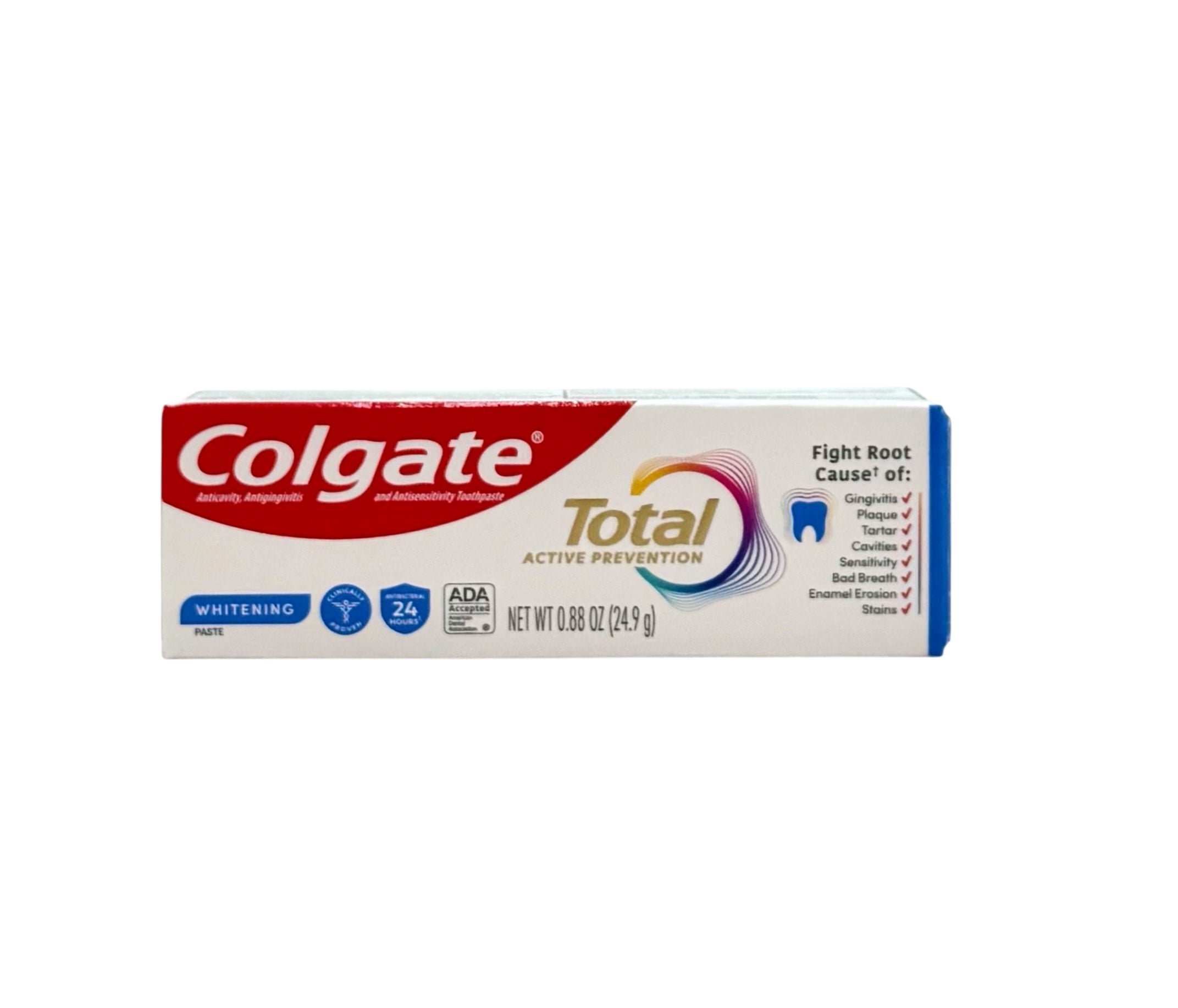 Colgate Total Whitening Toothpaste - 0.88 oz. Tube, Case of 24 Tubes