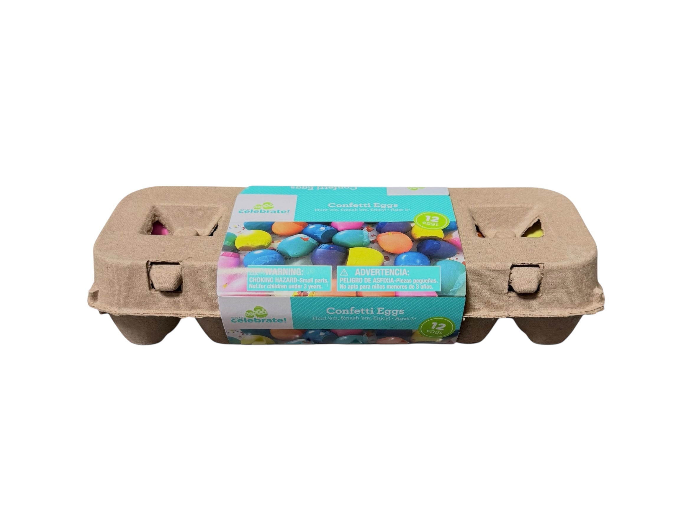 Confetti Eggs, 12 ct. Carton - Case of 30 or More