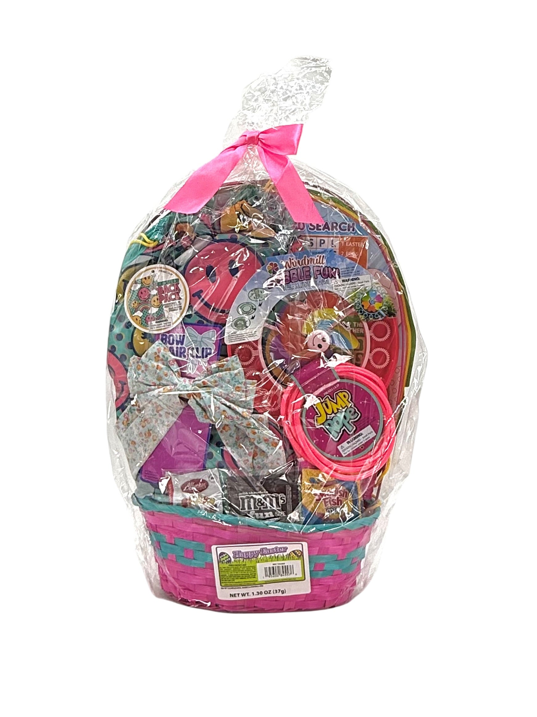 Toy Basket / Easter Basket, Filled with Toys & Candy - Assorted
