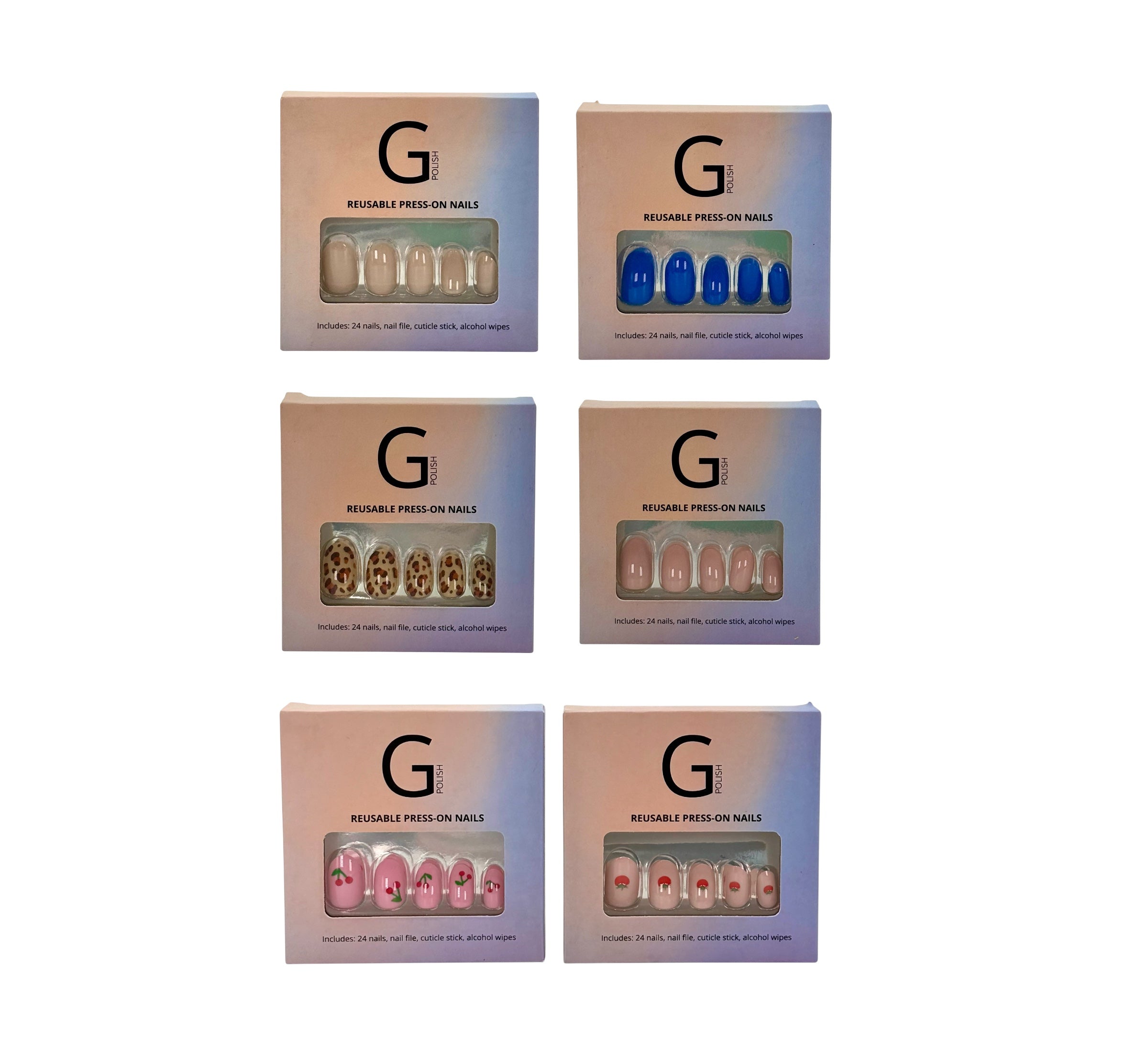 Reusable Press-On Nails, G Polish Brand