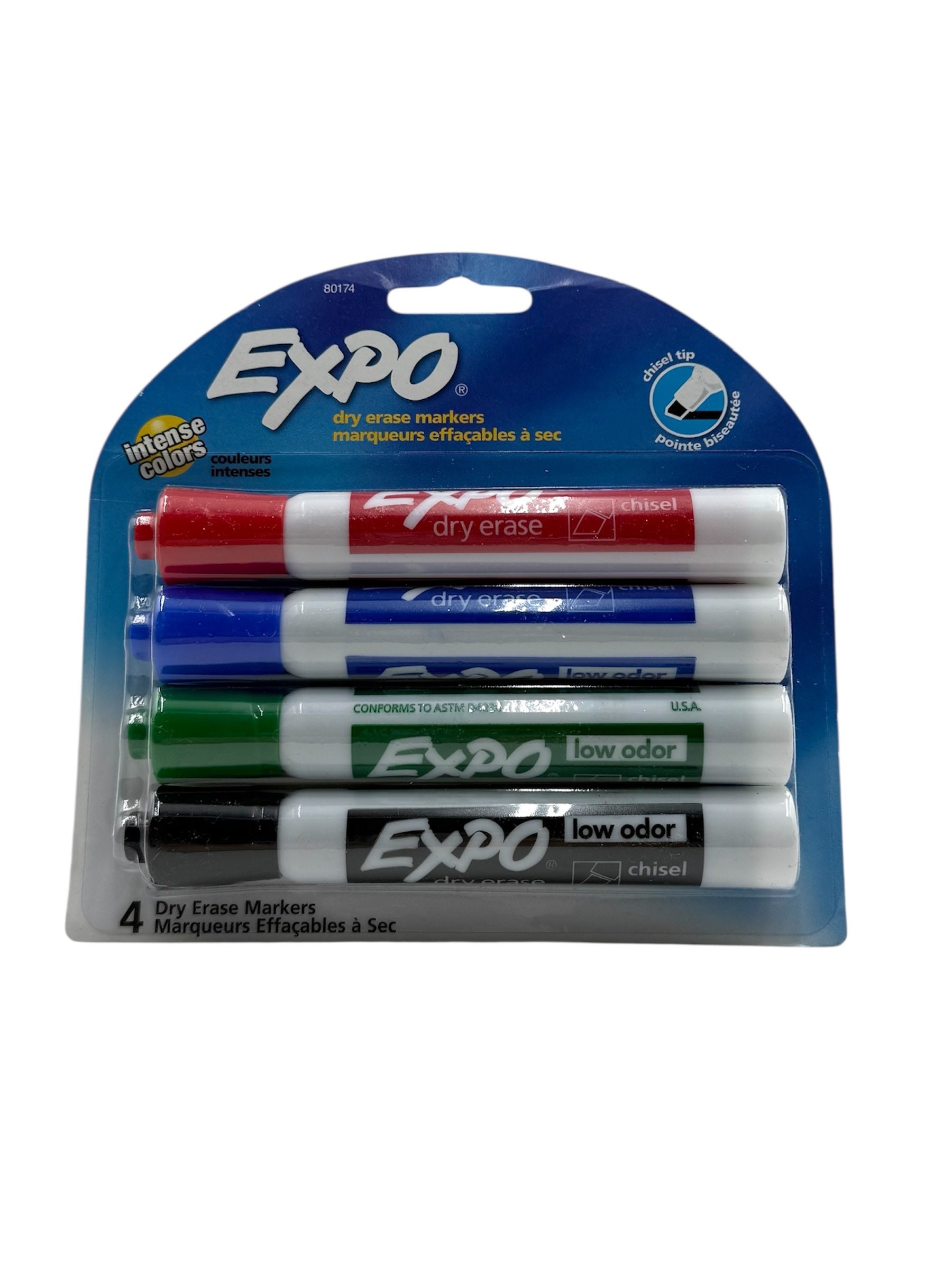 Expo Dry Erase Markers- Chisel Tip- 4 pack