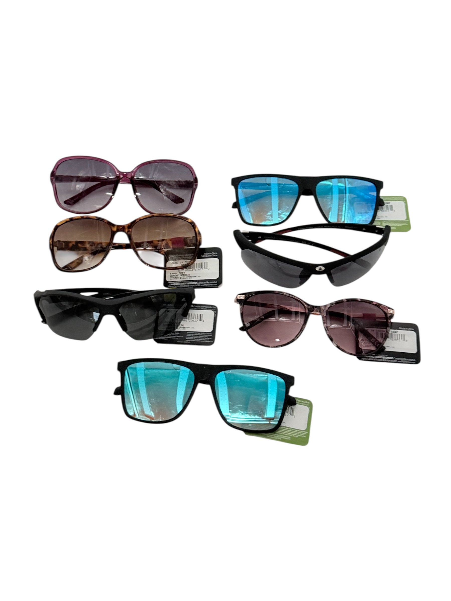 Adult Sunglasses, Bag of 7 - Assorted Styles and Brands
