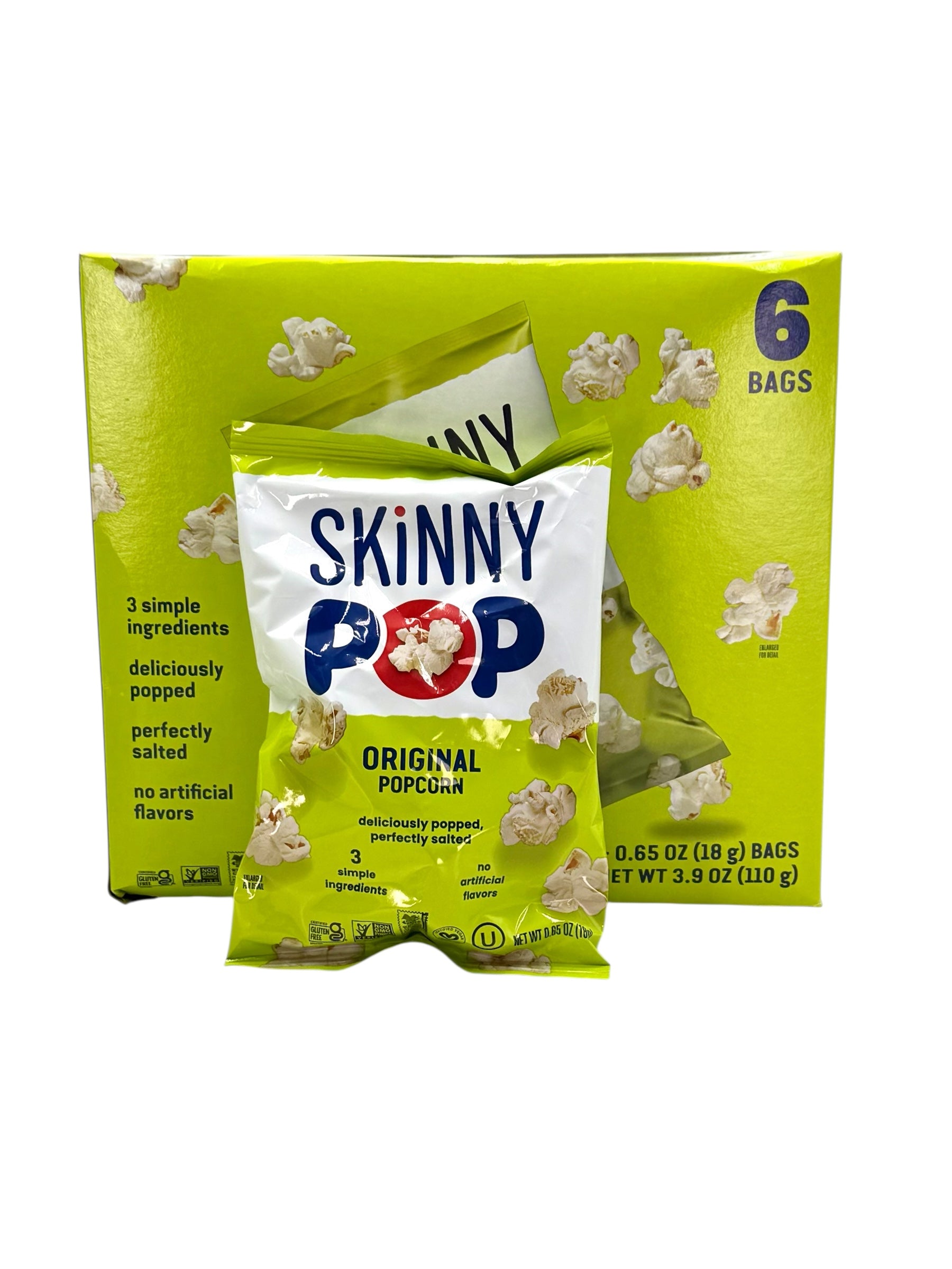 Skinny Pop, 0.65 oz. Bag - Case of 6 Bags
