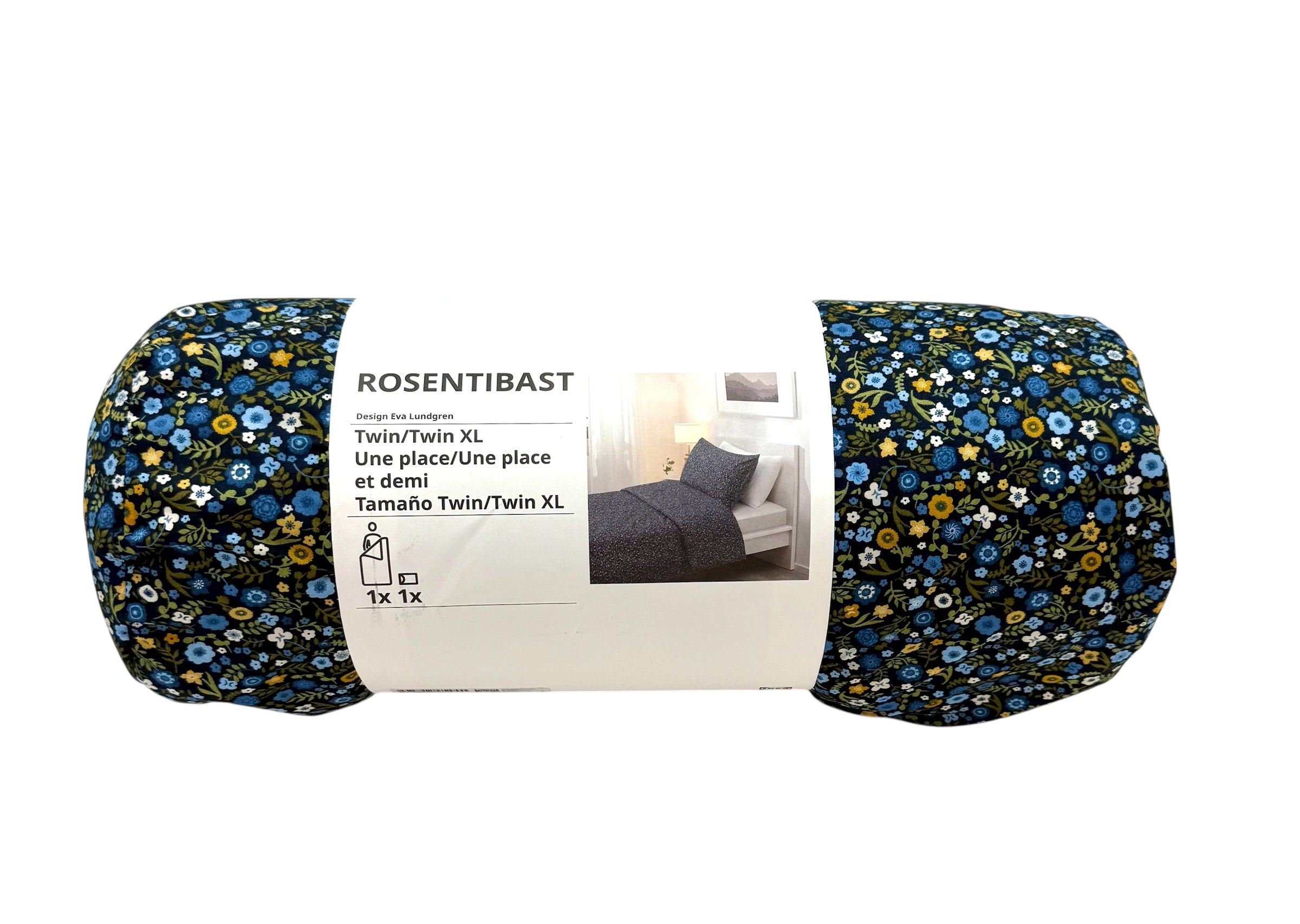 Comforter Set, Twin/Twin XL, Multicolor - IKEA Rosentibast