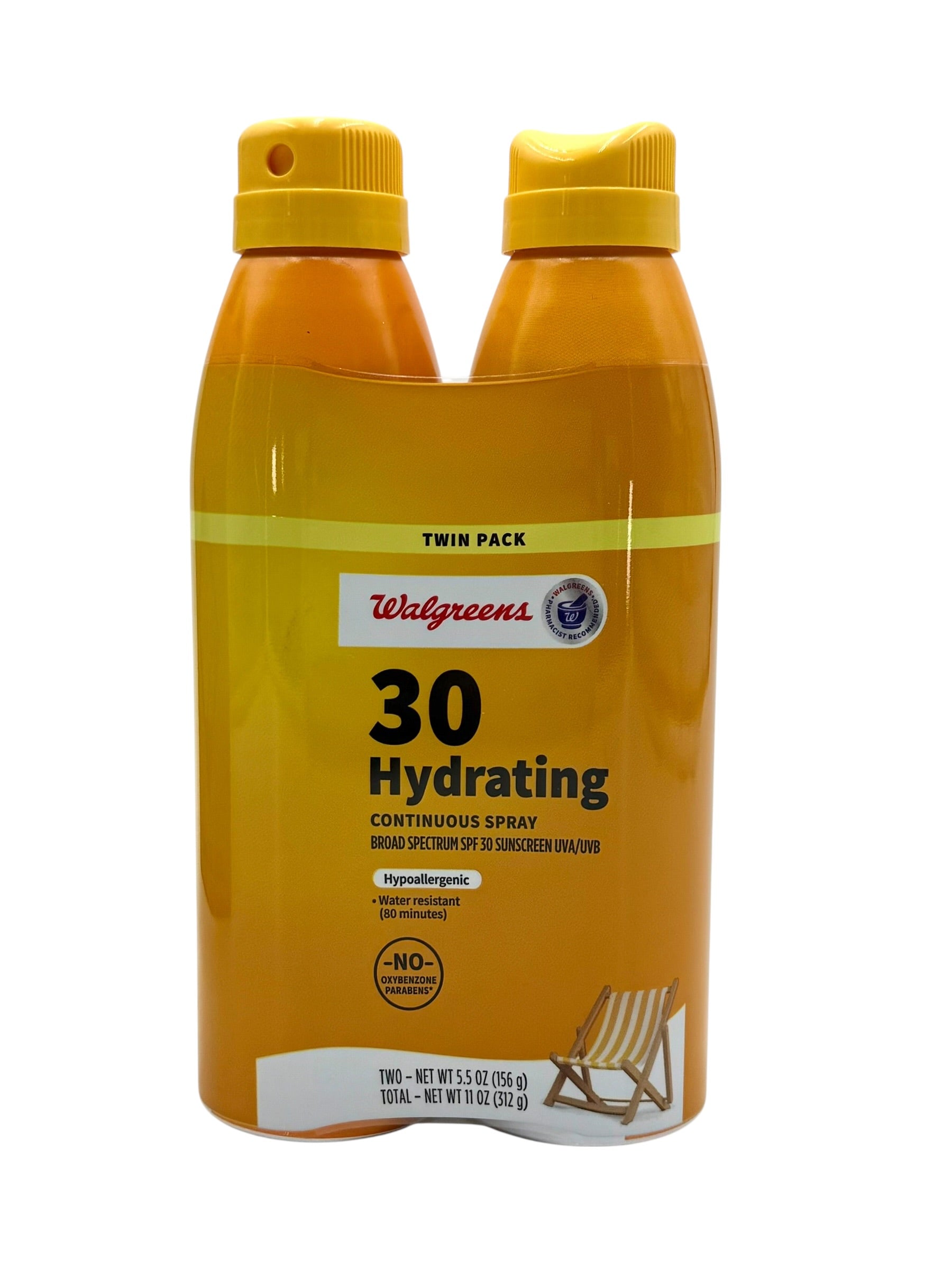 SPF 30 Hydrating Sunscreen, 5.5 oz. Spray Can - Case of 12 Cans