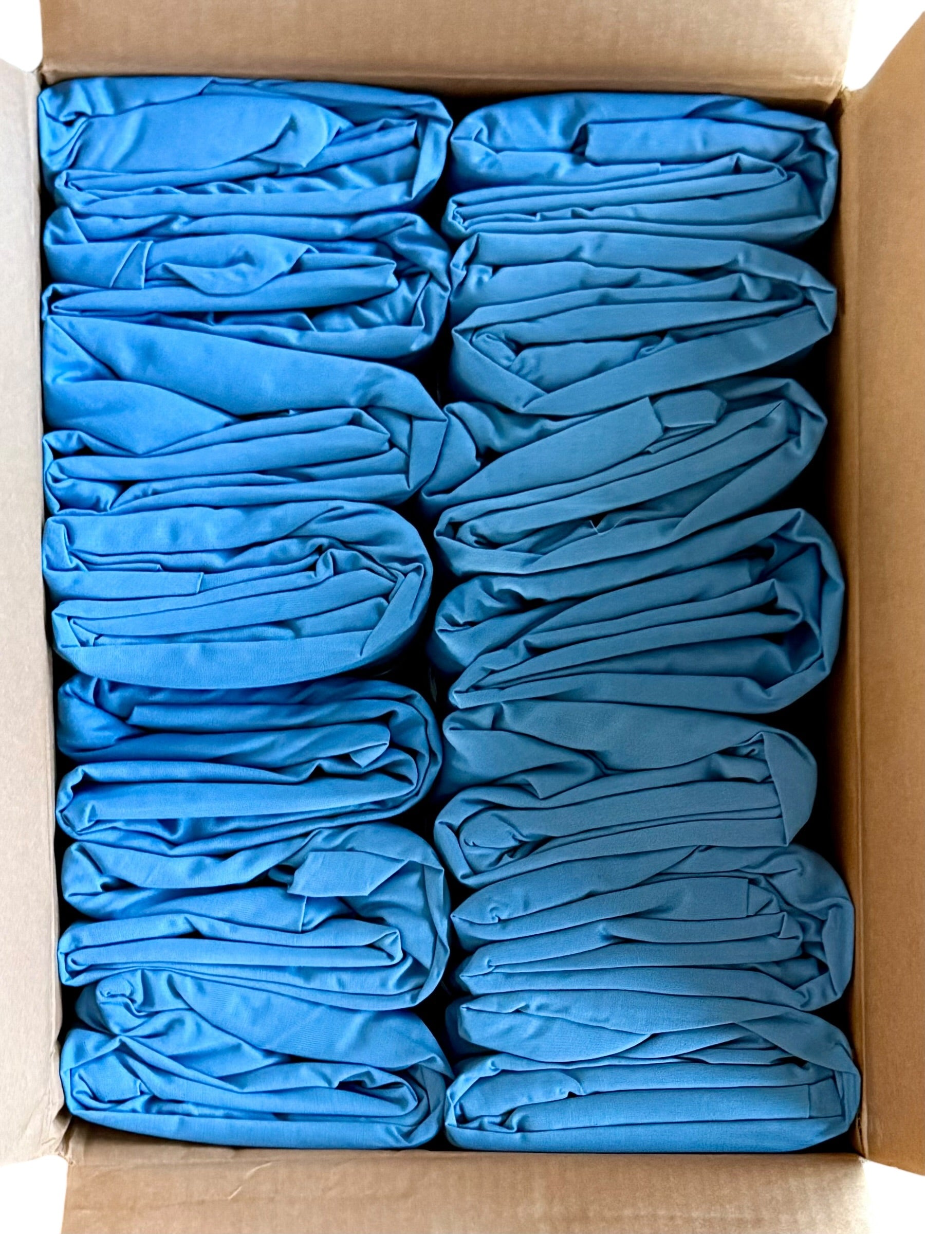 Fitted Sheet for Twin XL Bed, Blue, Case of 14 - IKEA Dvala