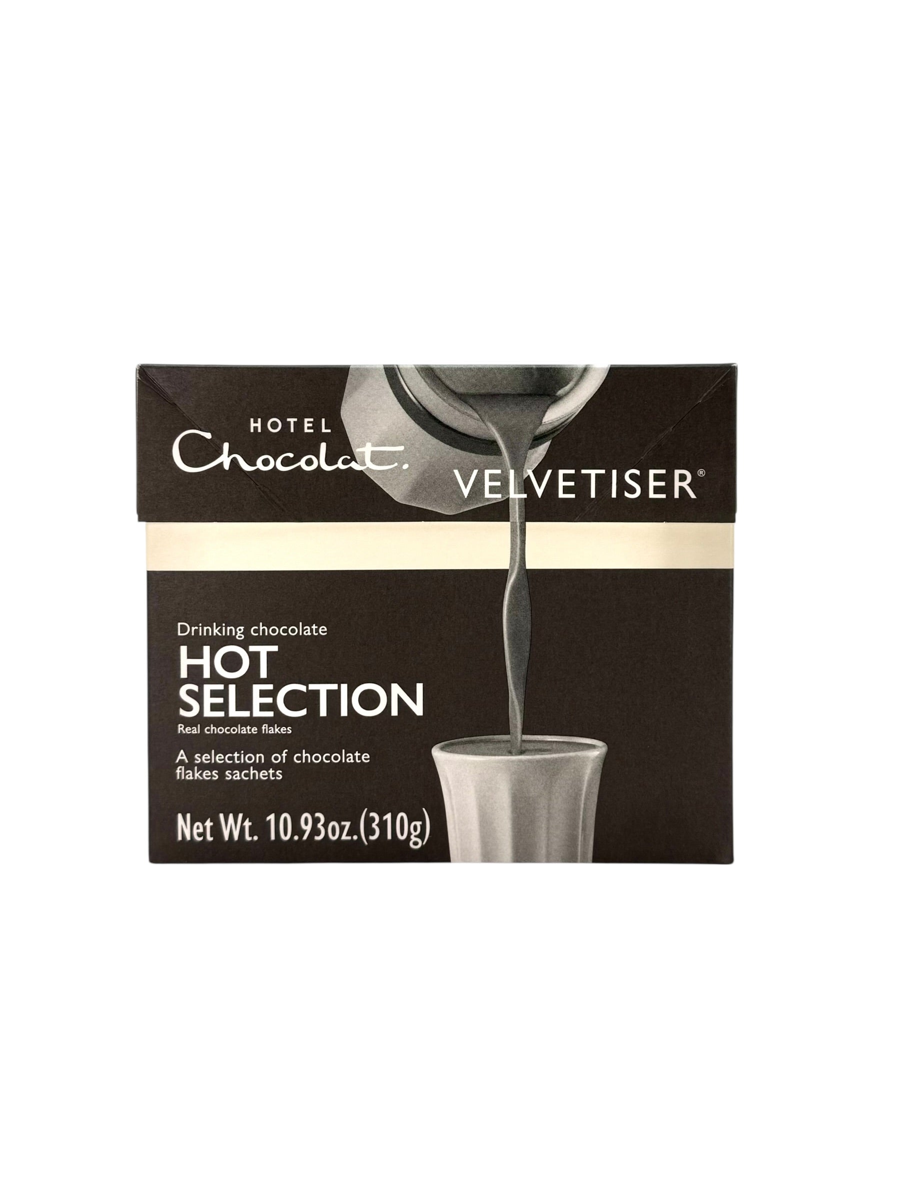 Hotel Chocolat Premium Chocolate Flakes, Assorted Flavors, Pack of 10 Sachets- For Hot Chocolate or Toppings