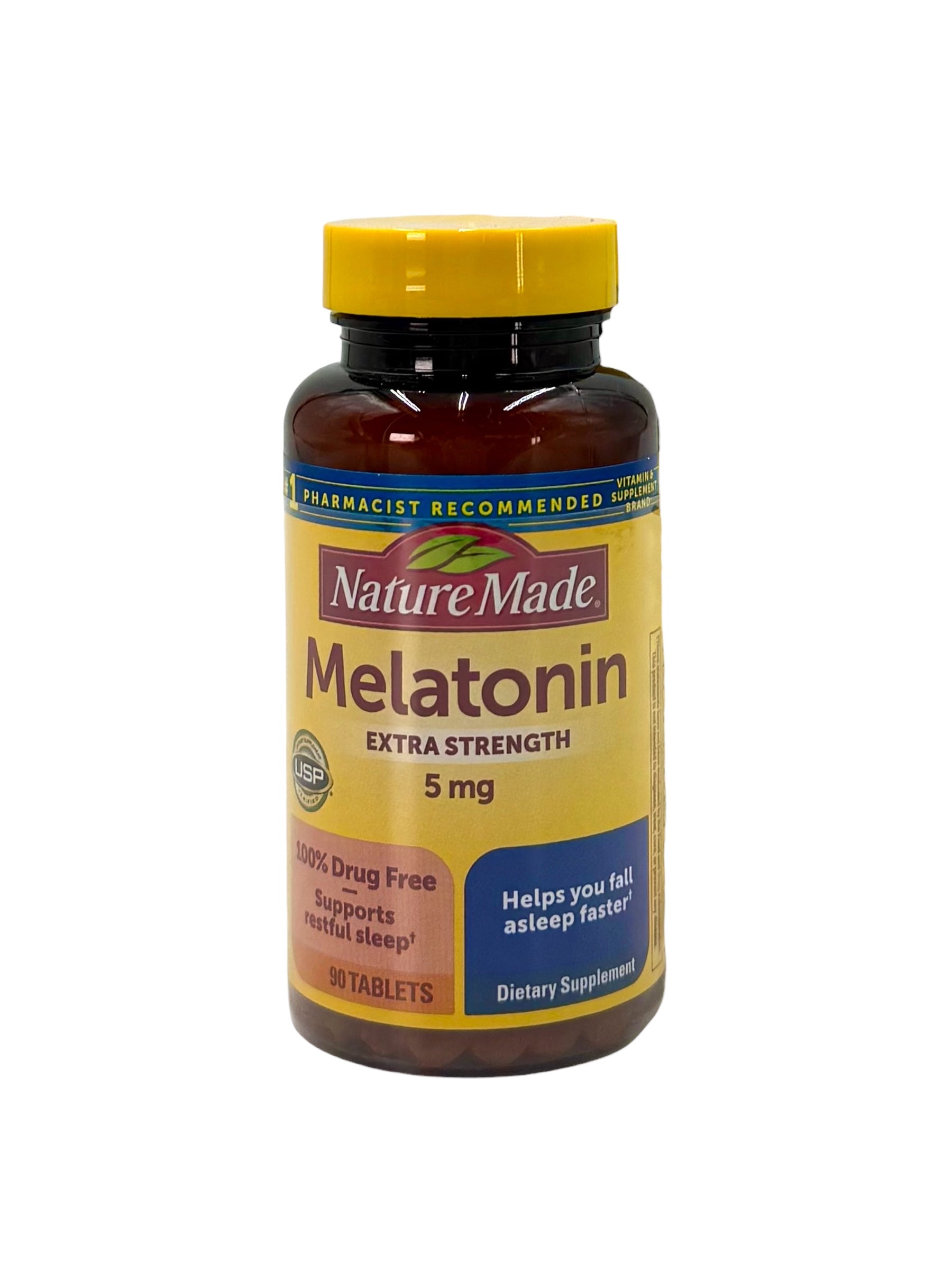 Melatonin 5 mg, Nature Made - Bottle of 90 Tablets