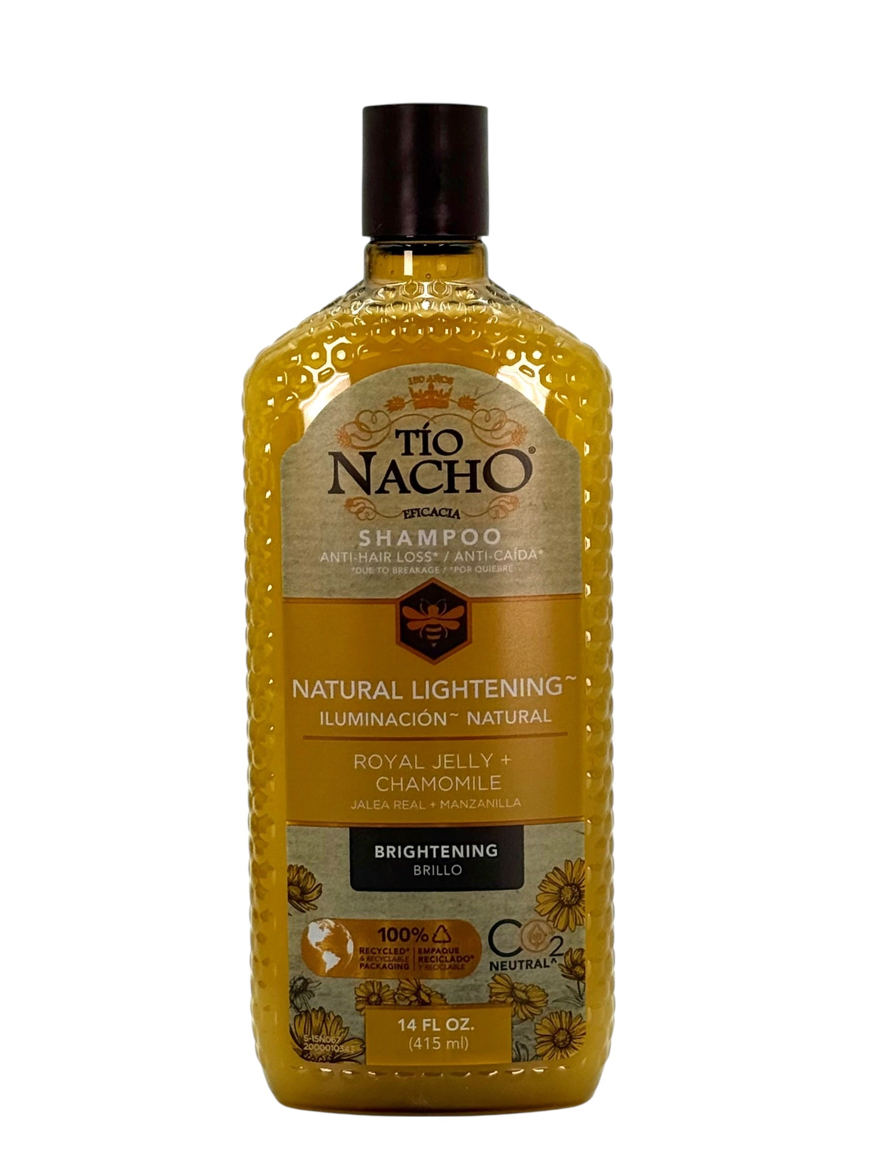 Tío Nacho Natural Lightening Shampoo, 14 oz. Bottle - Pack of 3 Bottles