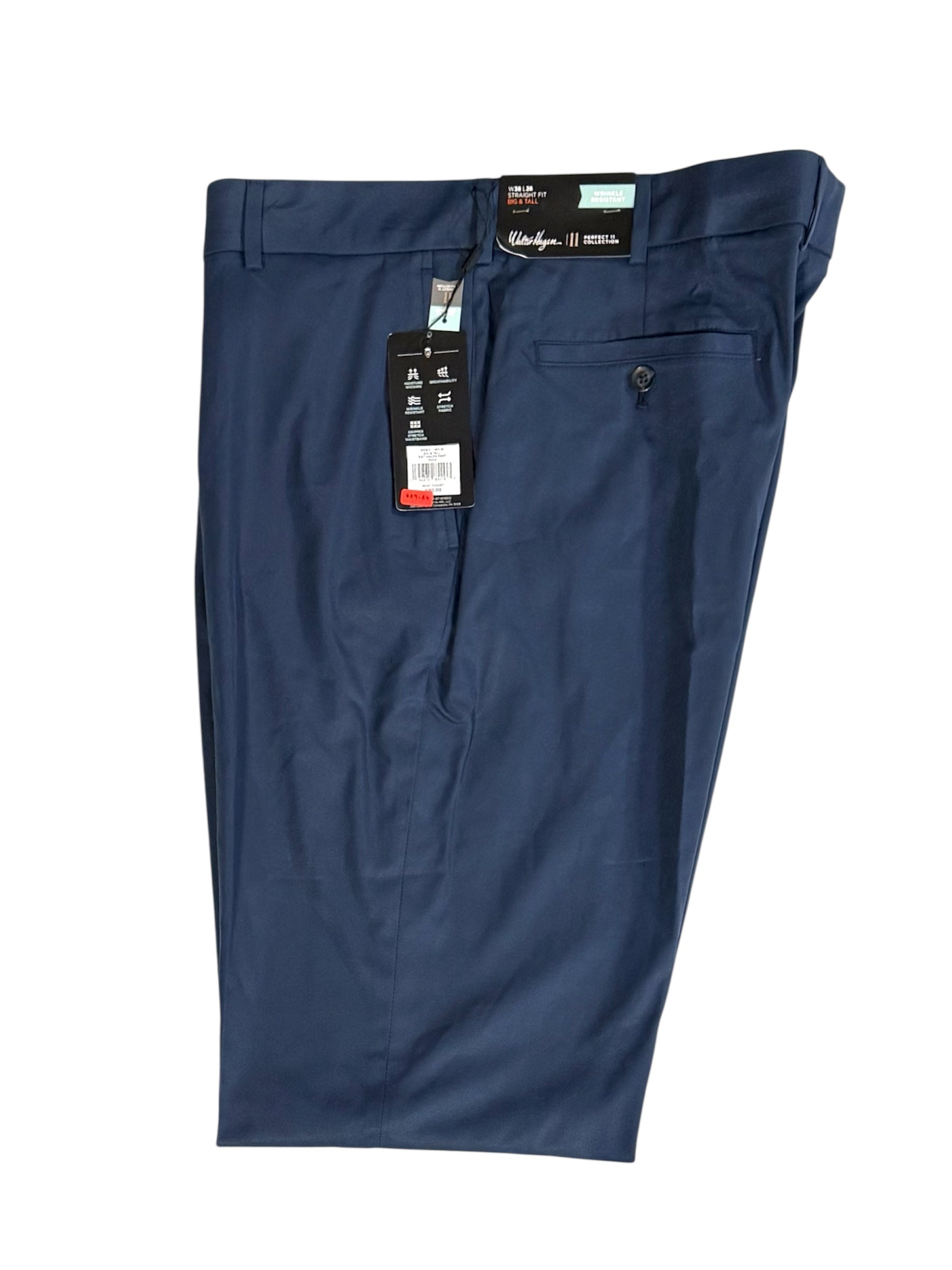 Walter Hagen Men's Big & Tall Navy Blue Pants