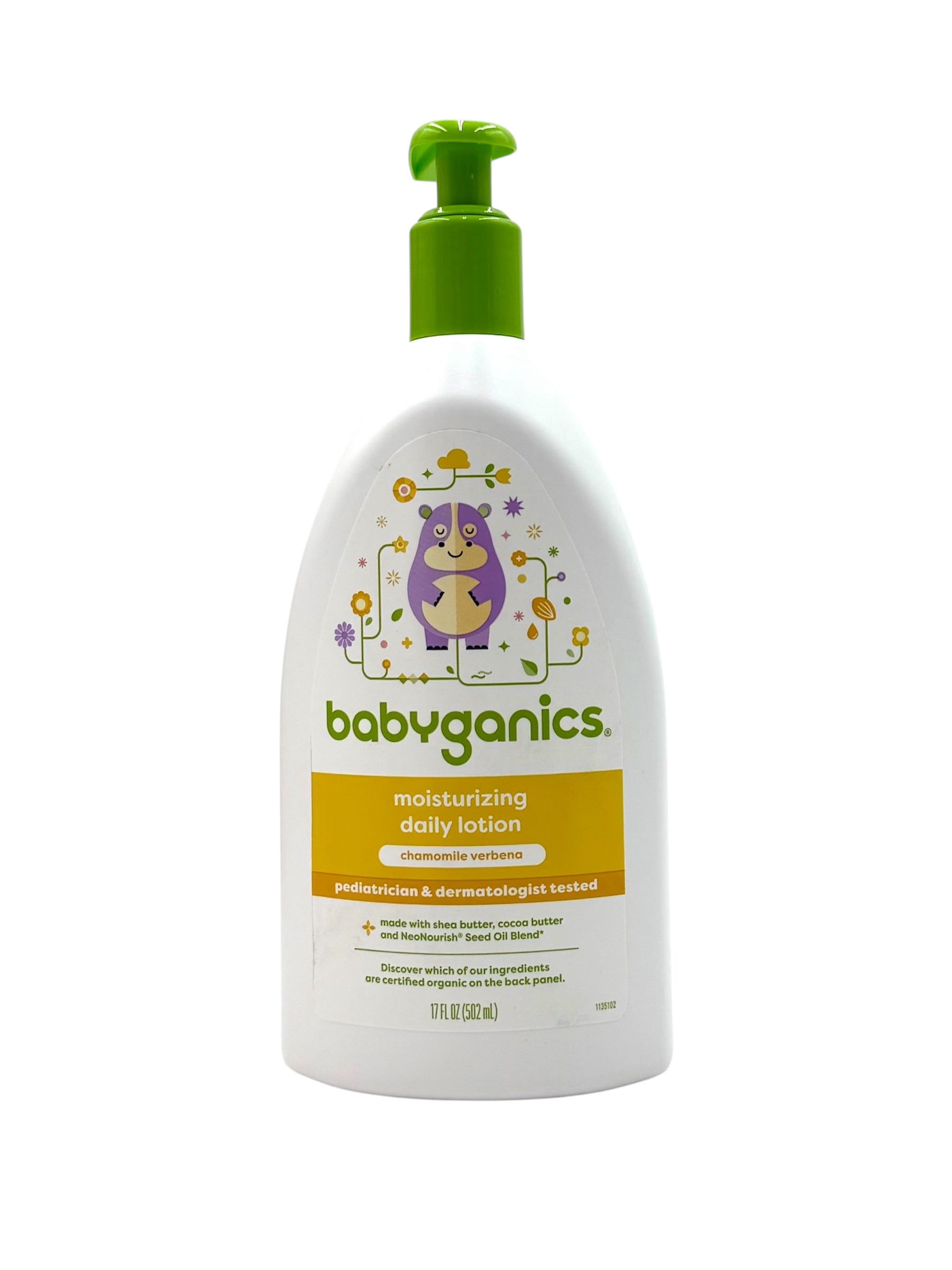 Moisturizing Daily Lotion - Babyganics - 17 oz. Bottle, Case of 4 Bottles