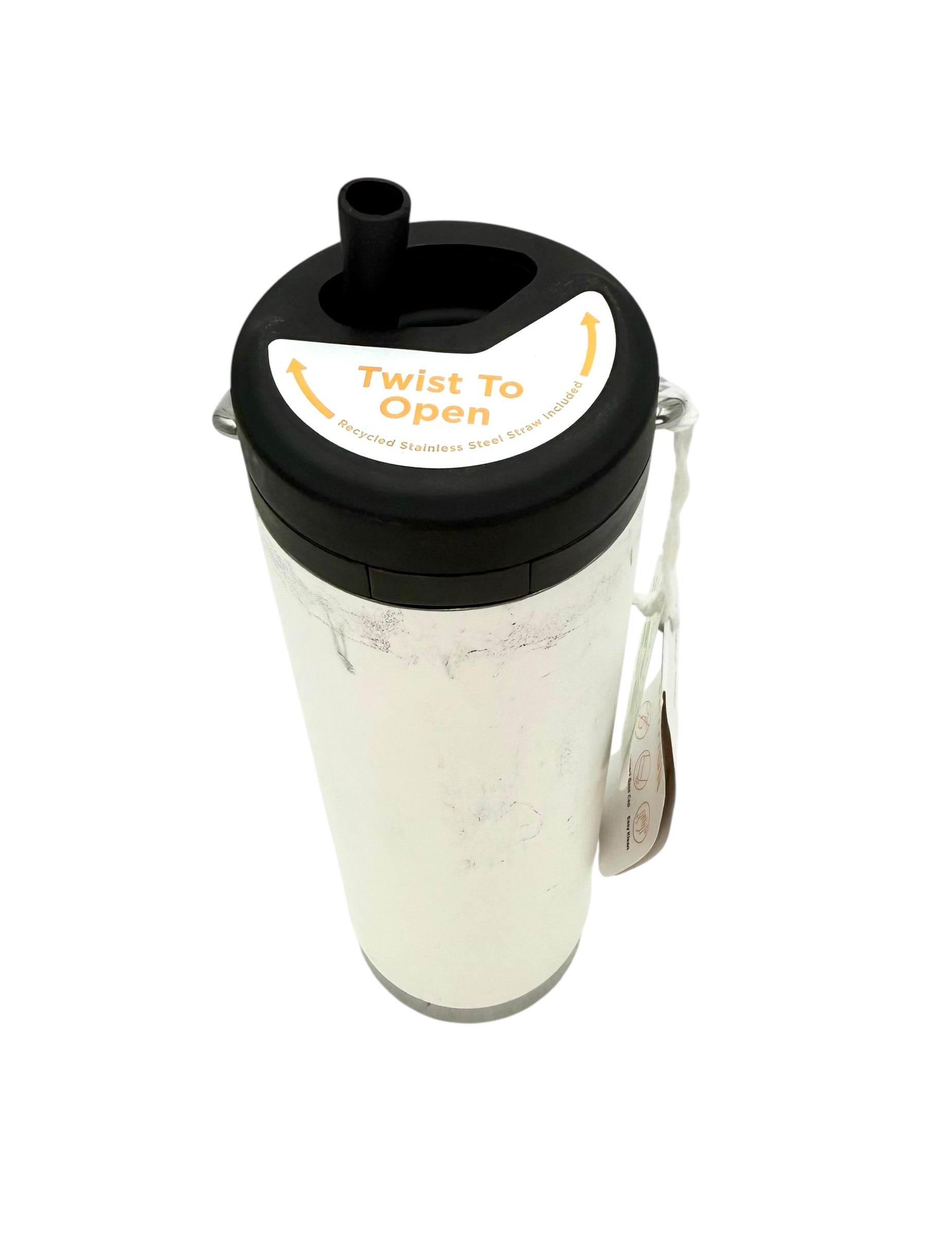 20 oz. Klean Kanteen Insulated Water Bottle, White - Dynatrace Branded