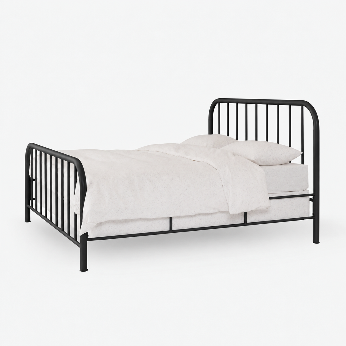 King Size Bed Frame - Schoolhouse Hamilton, Satin Black